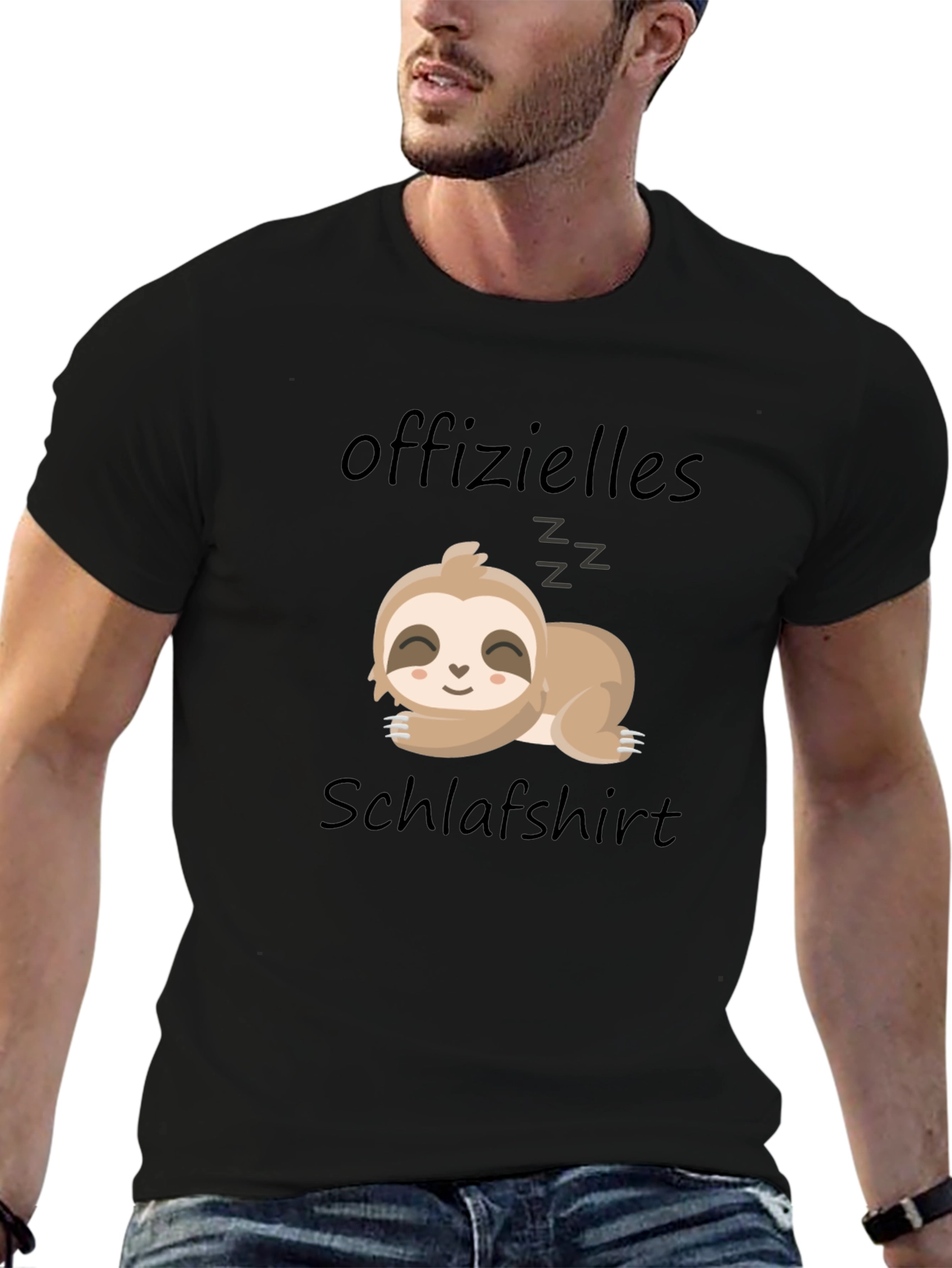 Lazy Sloth Sleep Shirt - Funny German Text