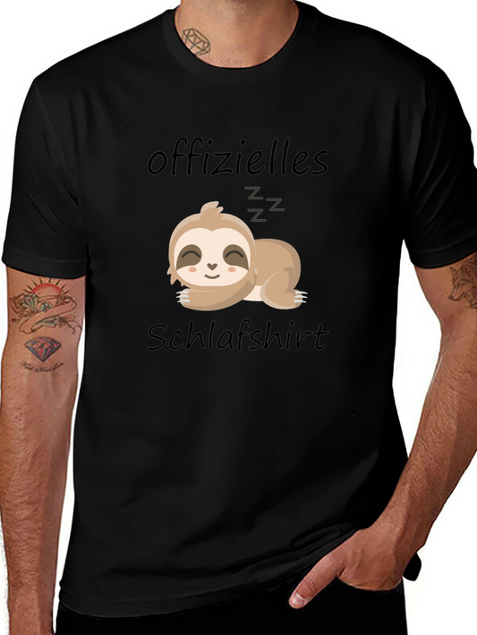 Lazy Sloth Sleep Shirt - Funny German Text