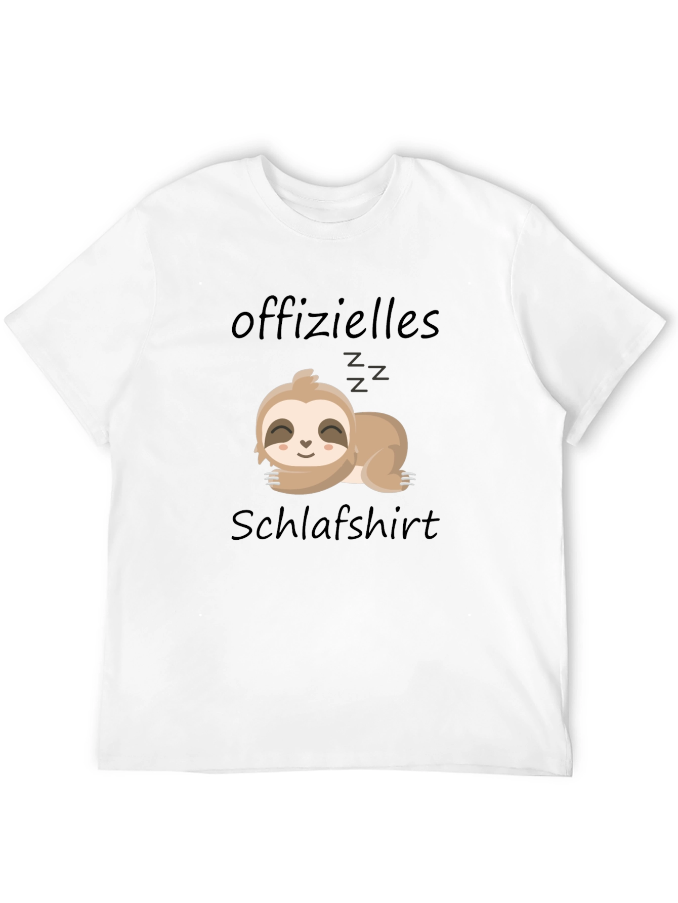 Lazy Sloth Sleep Shirt - Funny German Text