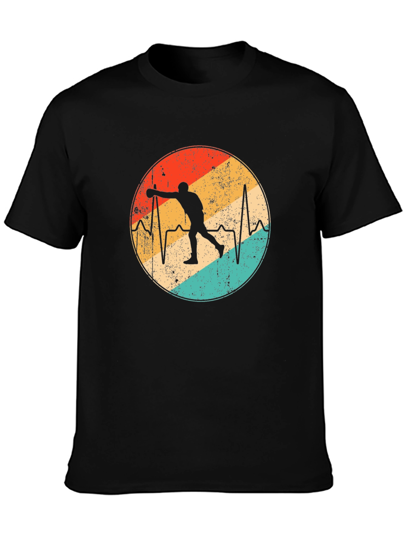 Bowling Heartbeat Graphic Tee - Strike Style!