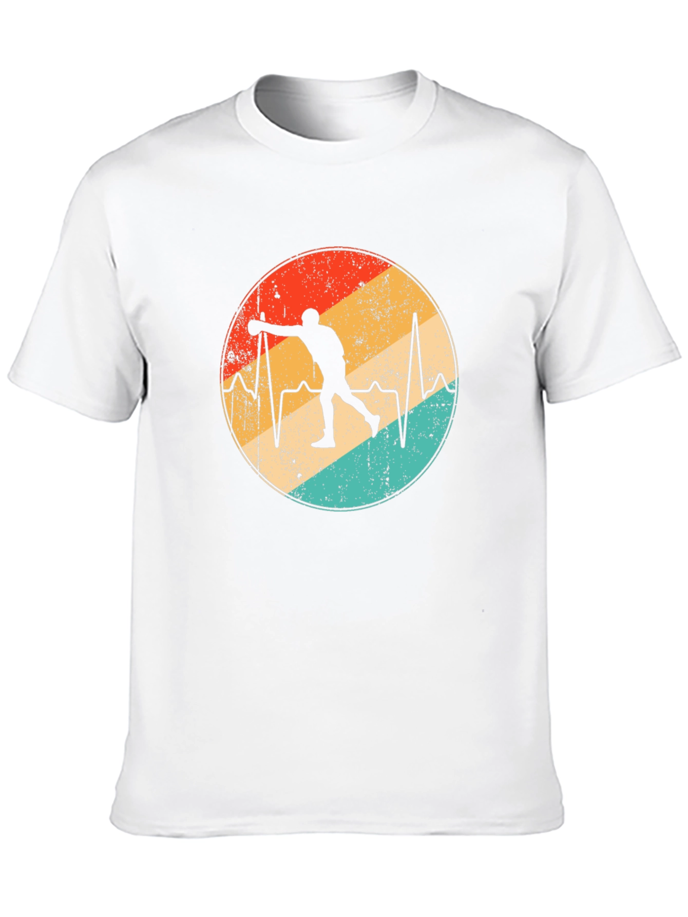 Bowling Heartbeat Graphic Tee - Strike Style!