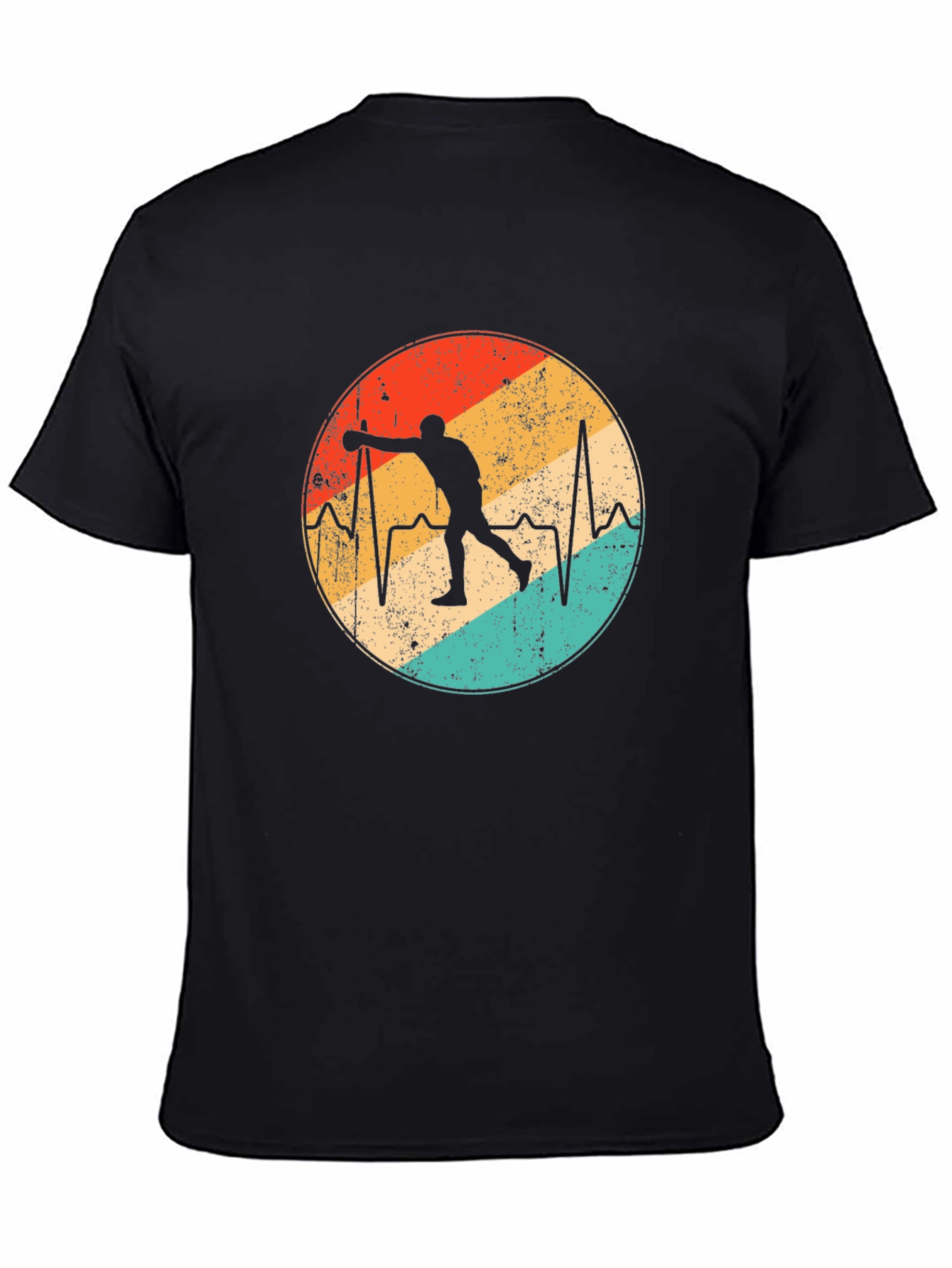 Bowling Heartbeat Graphic Tee - Strike Style!
