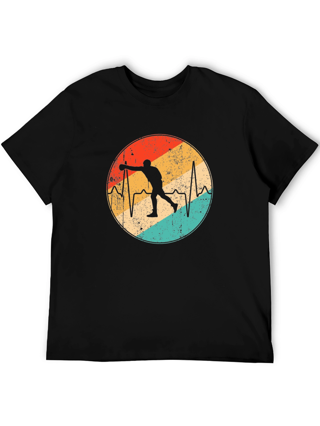 Bowling Heartbeat Graphic Tee - Strike Style!