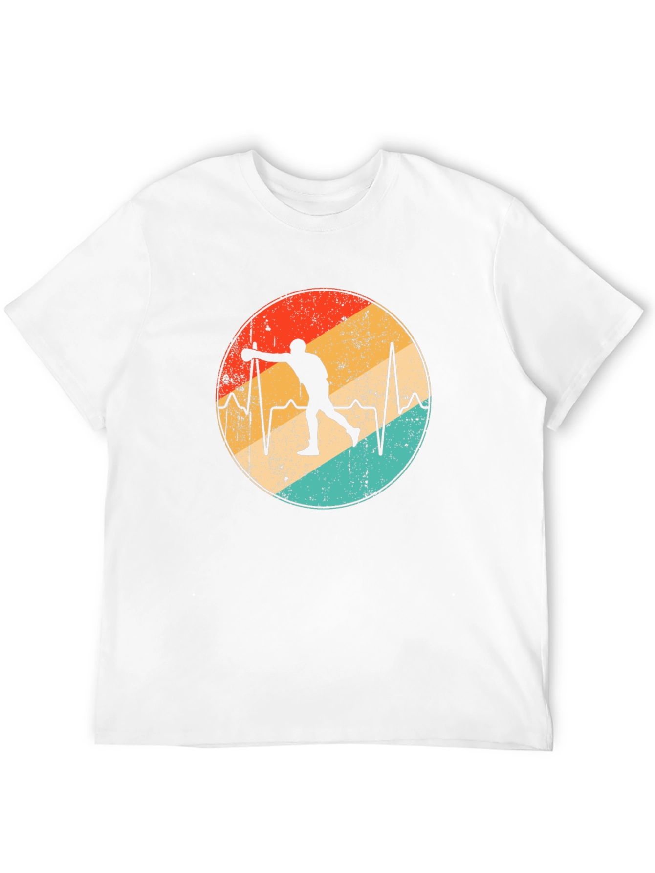Bowling Heartbeat Graphic Tee - Strike Style!