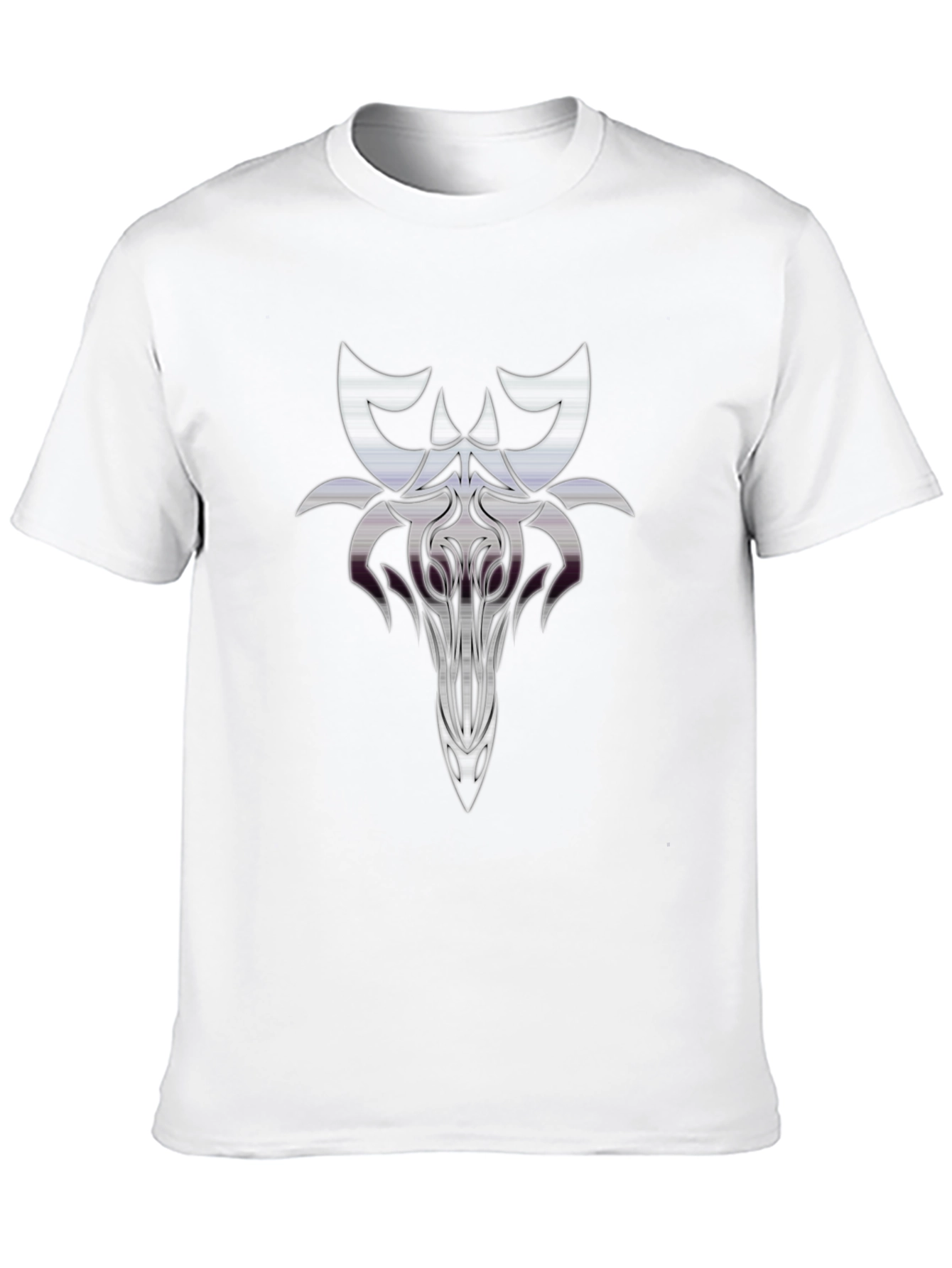 Abstract Graphic Print Mens Black T-Shirt