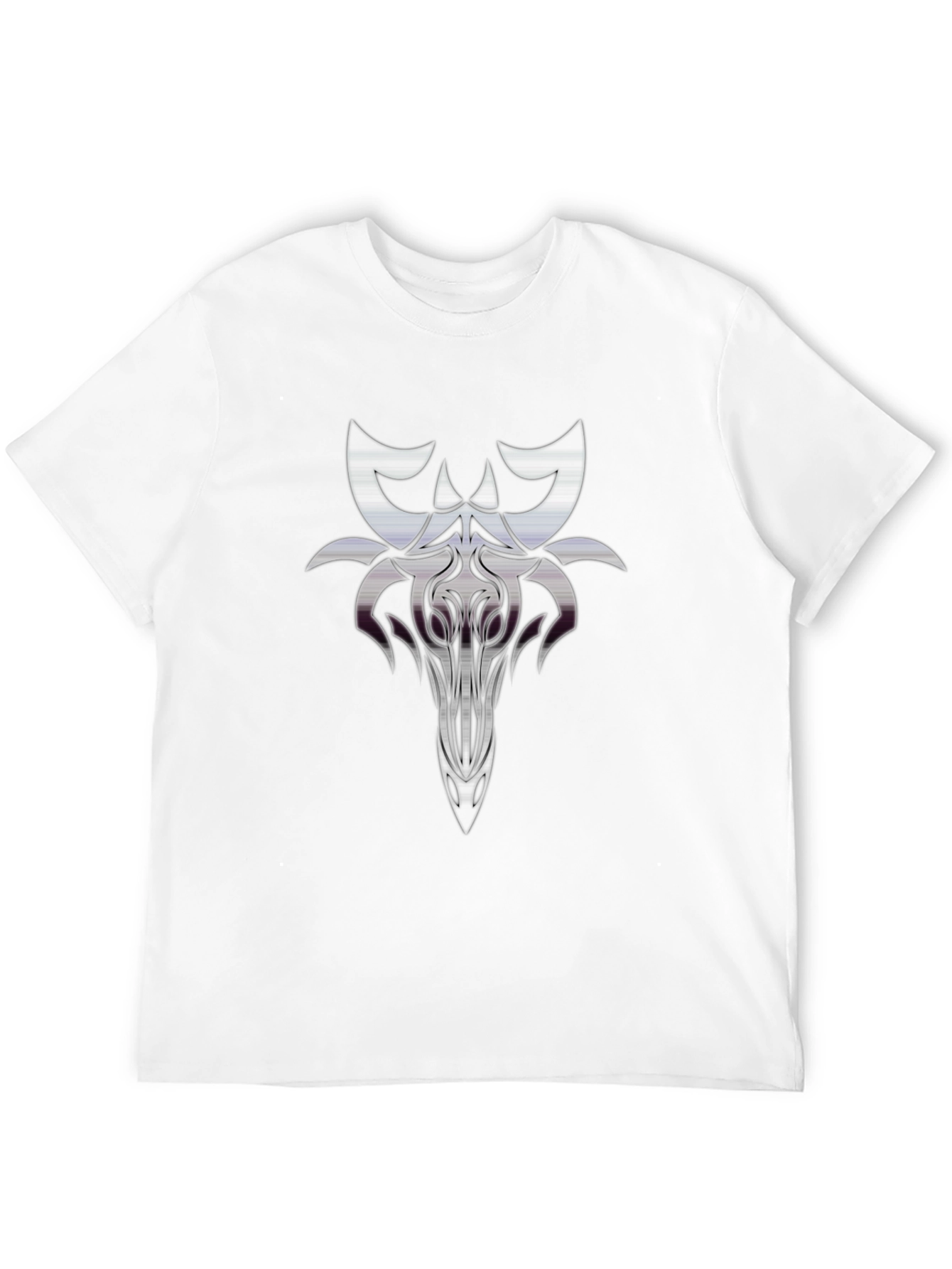 Abstract Graphic Print Mens Black T-Shirt