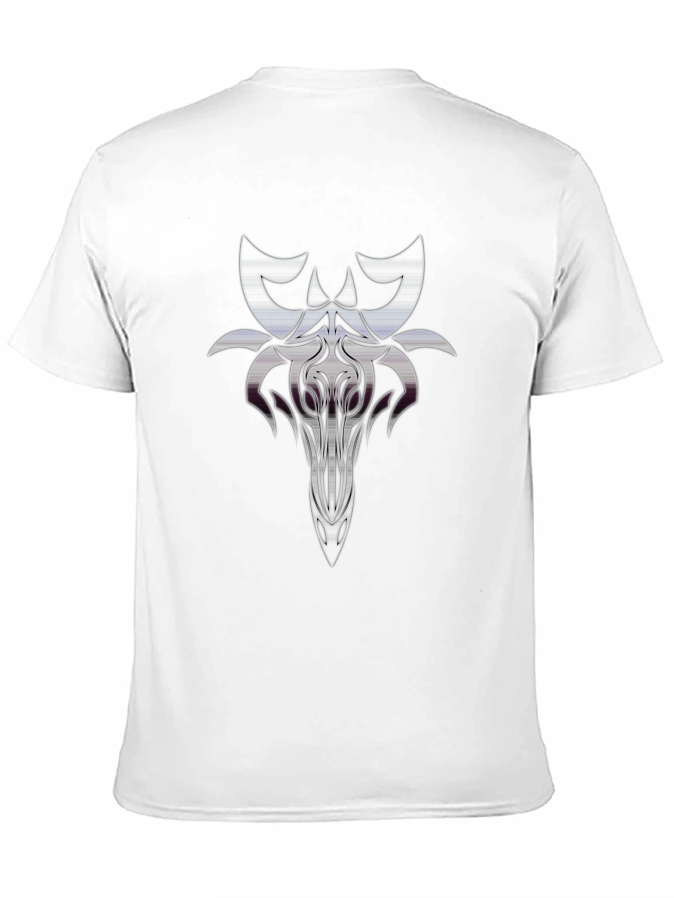 Abstract Graphic Print Mens Black T-Shirt
