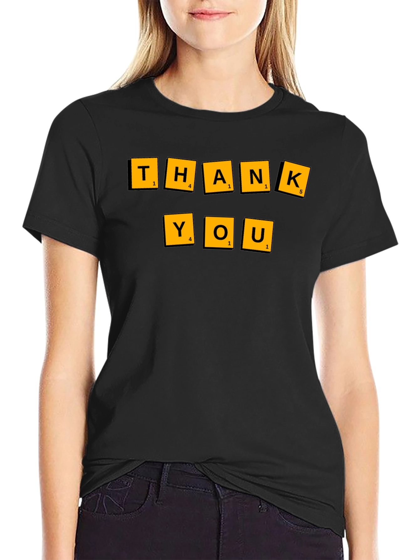 Scrabble Thank You Graphic Tee
