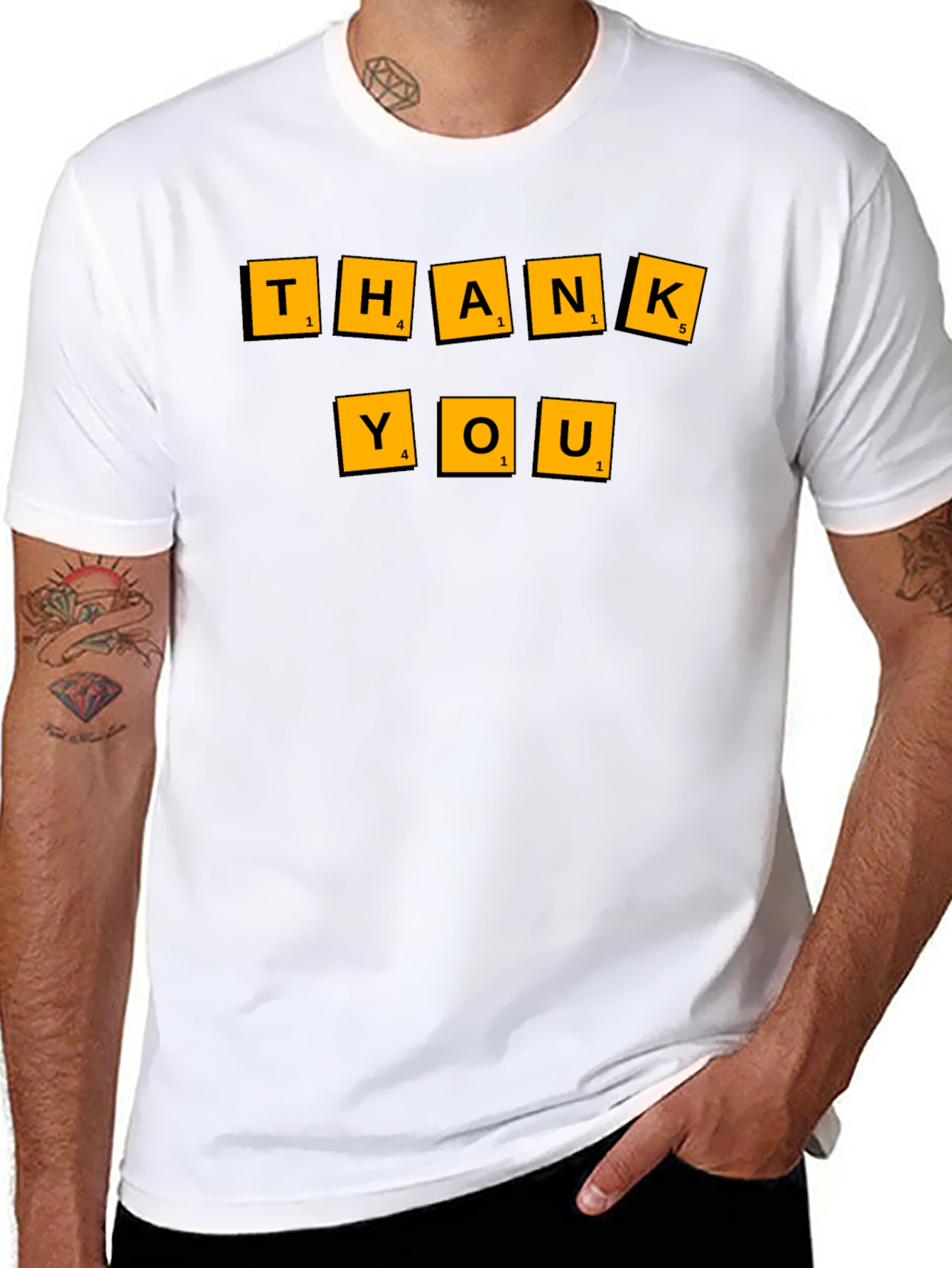 Scrabble Thank You Graphic Tee