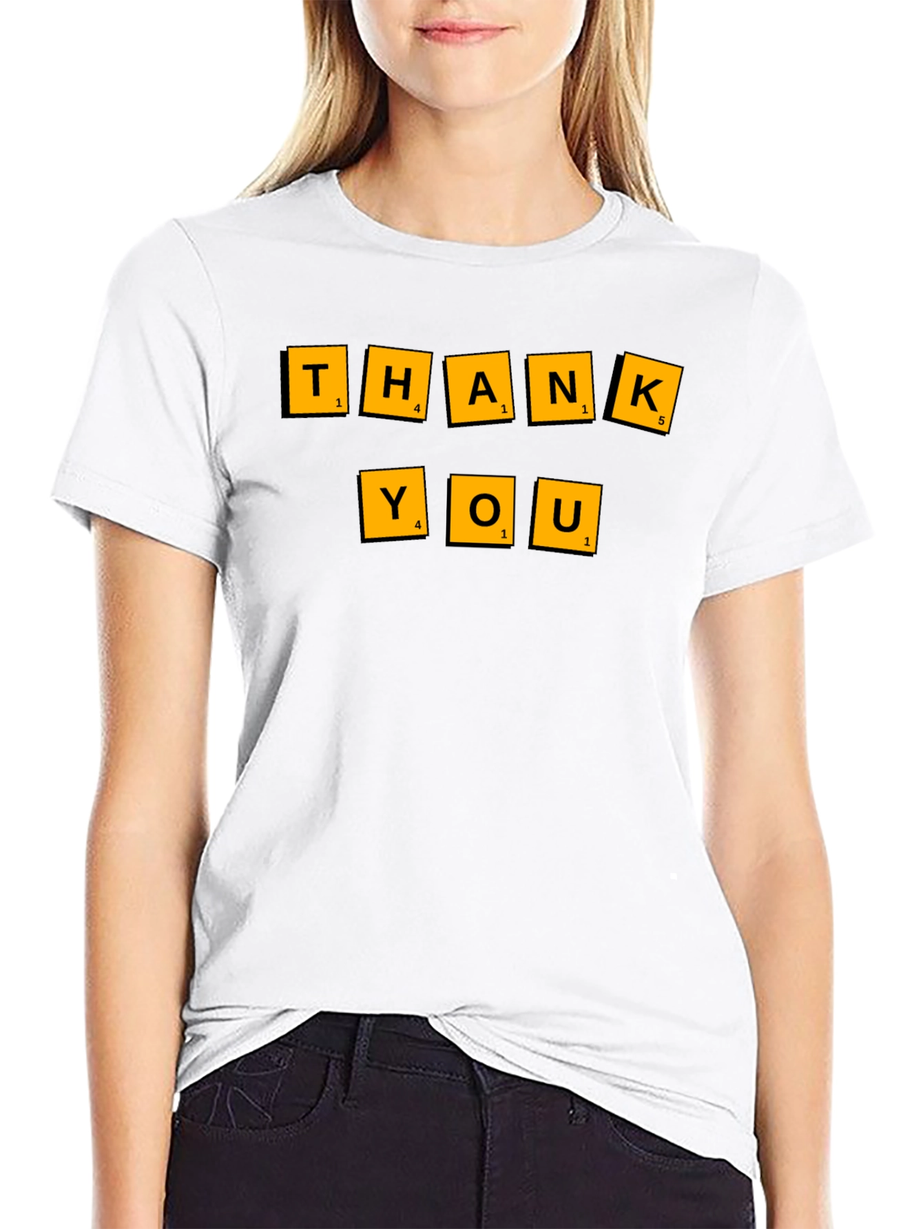 Scrabble Thank You Graphic Tee