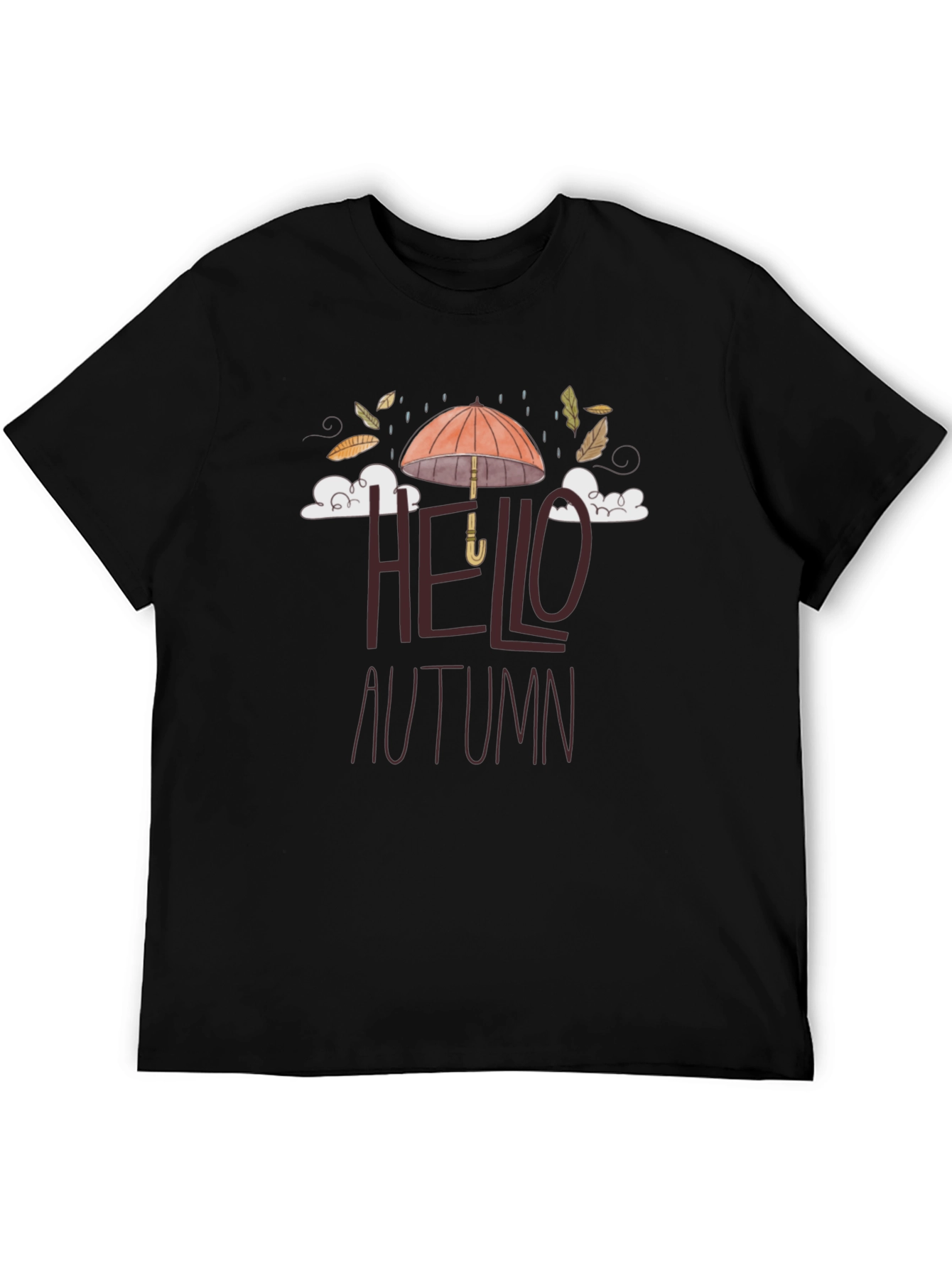 Hello Autumn Graphic Tee - Stylish Fall Season Shirt