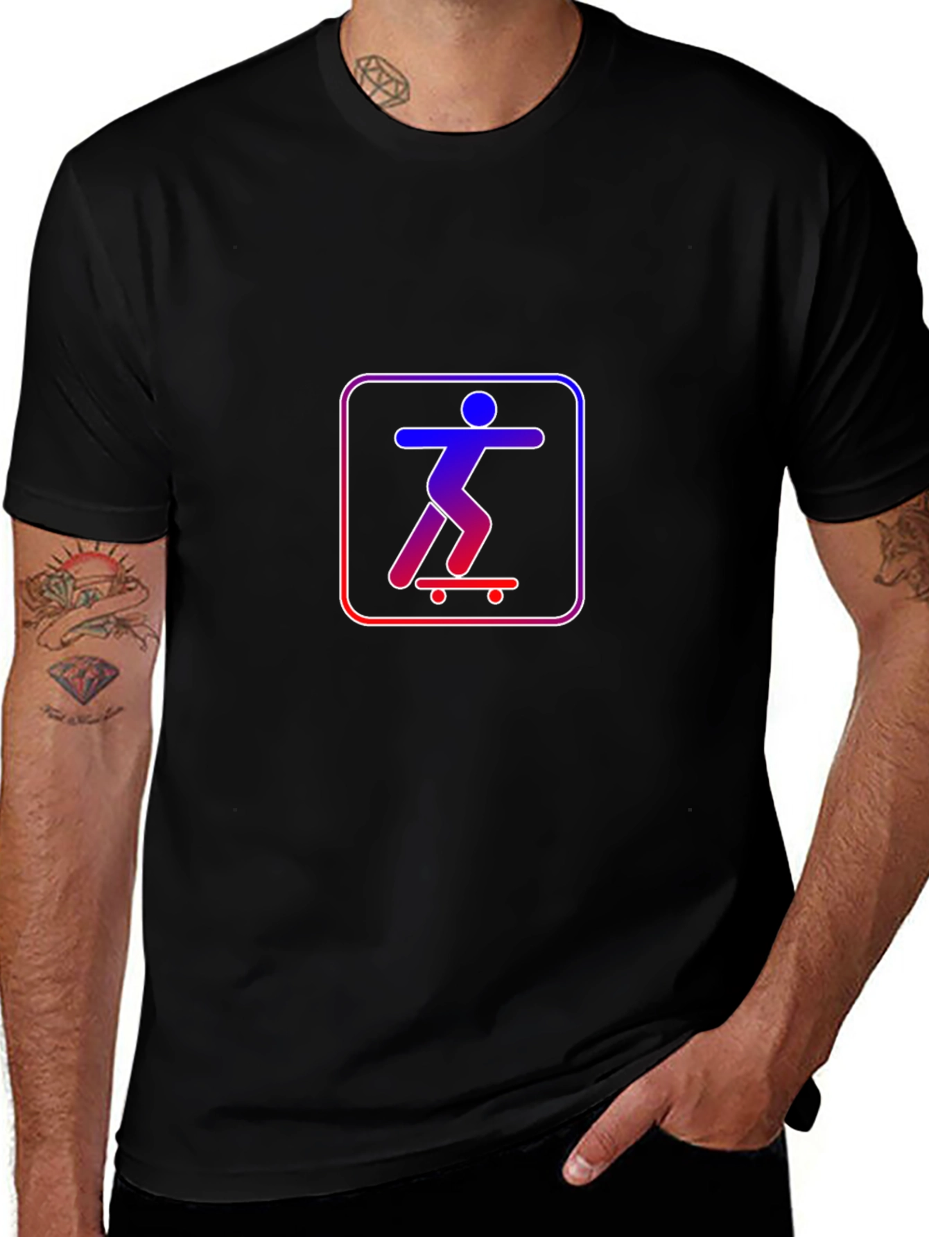 Skateboarding Graphic T-Shirt - Cool Casual Tee