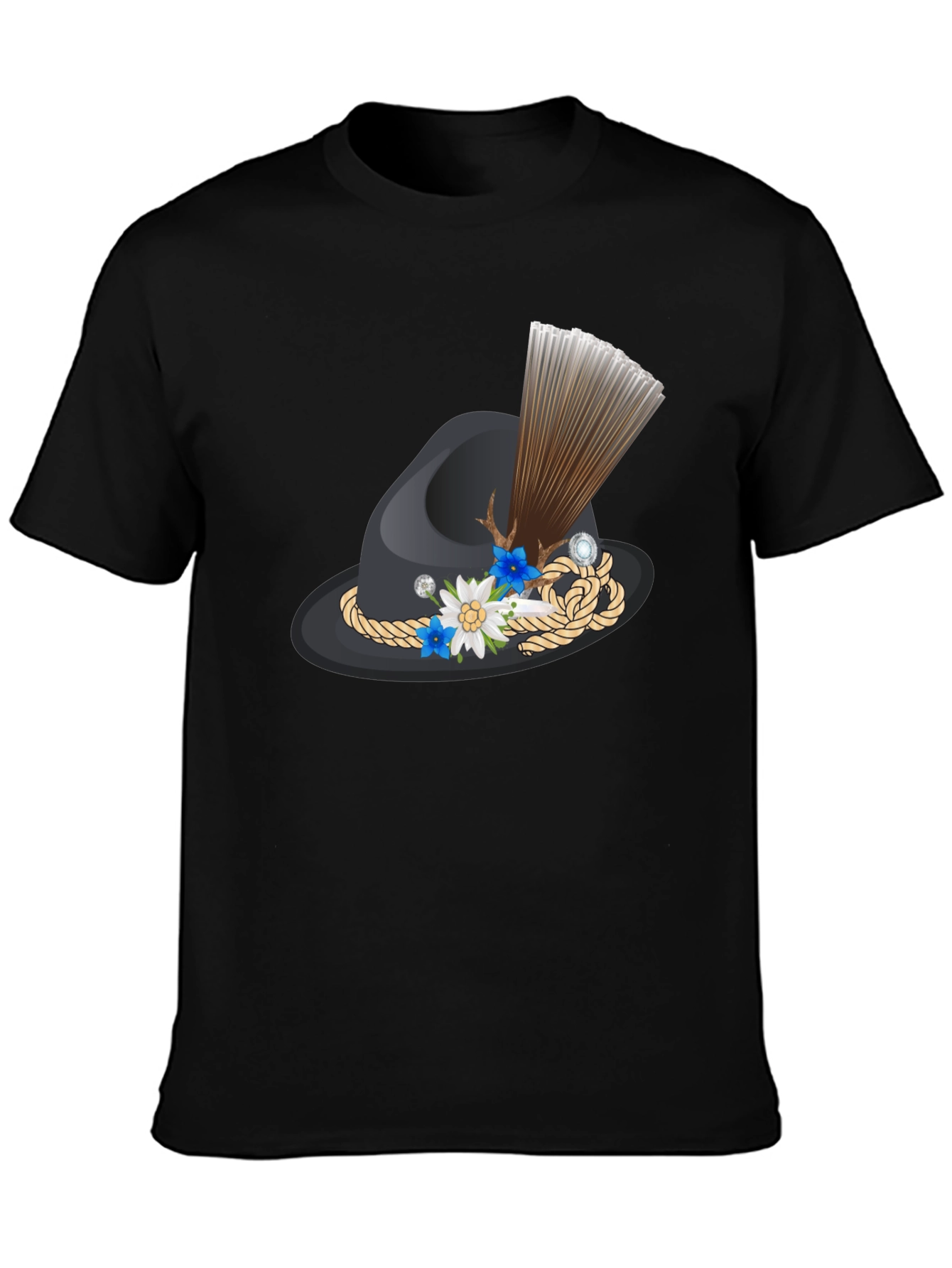 Novelty Hat Graphic Tee - Bavarian Style