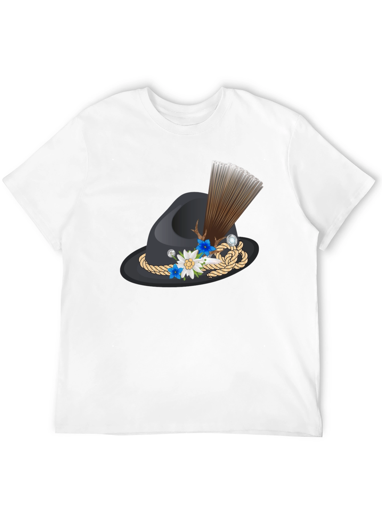 Novelty Hat Graphic Tee - Bavarian Style