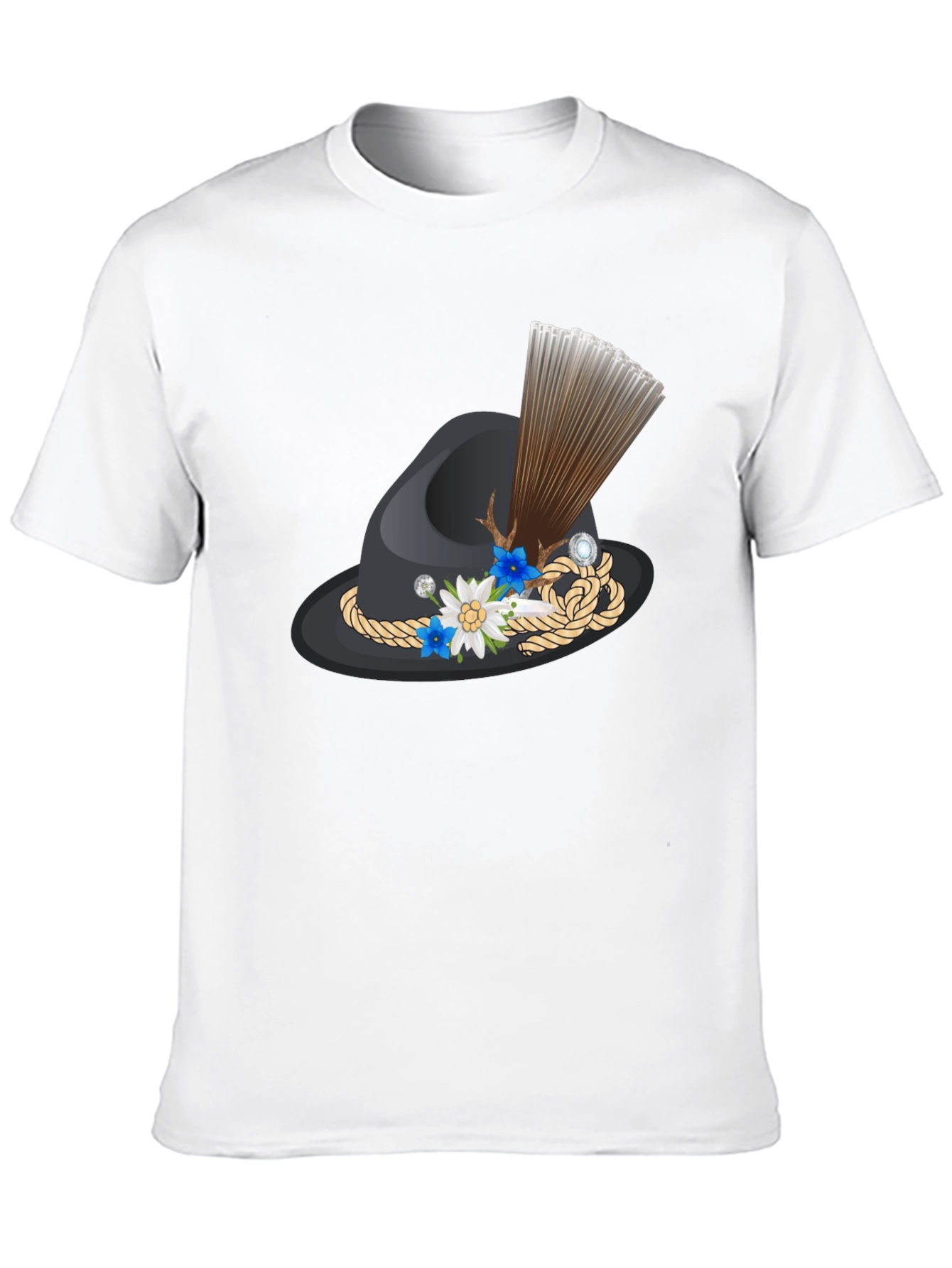 Novelty Hat Graphic Tee - Bavarian Style