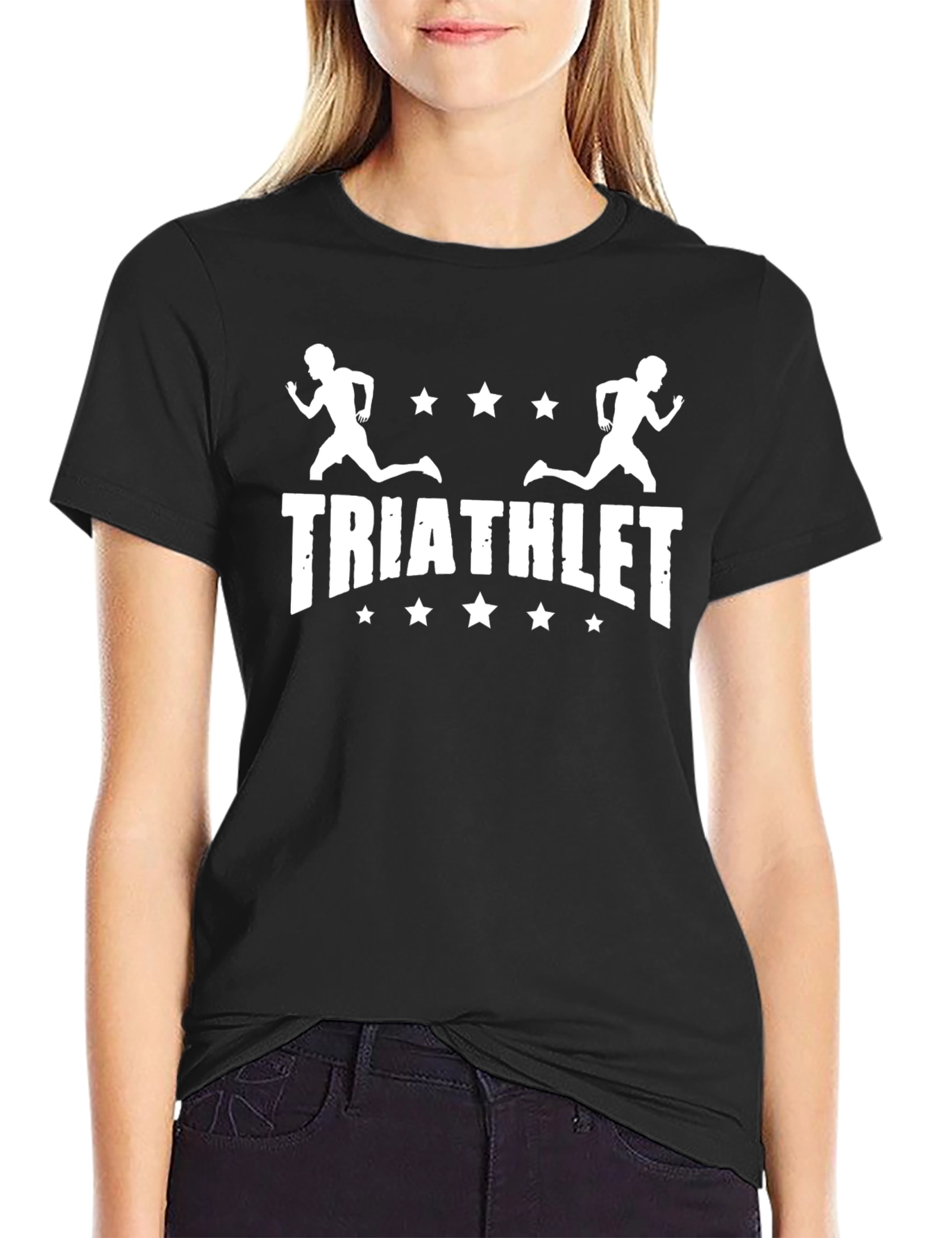 Triathlete Graphic T-Shirt - Black