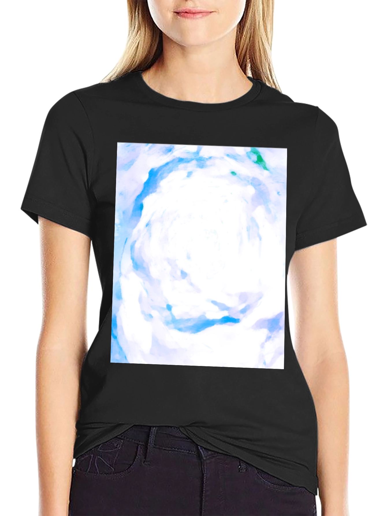 Abstract Art Black T-Shirt
