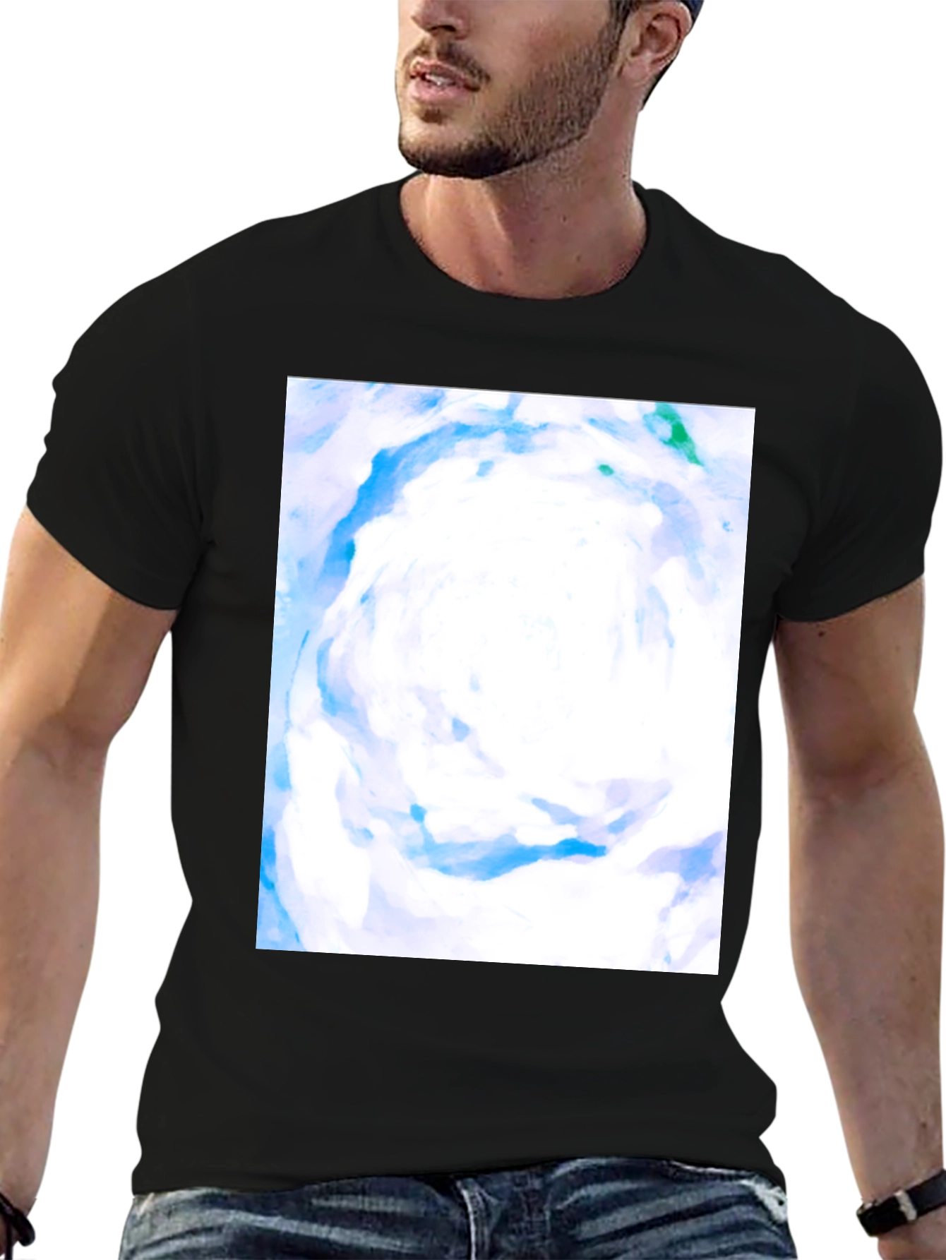 Abstract Art Black T-Shirt