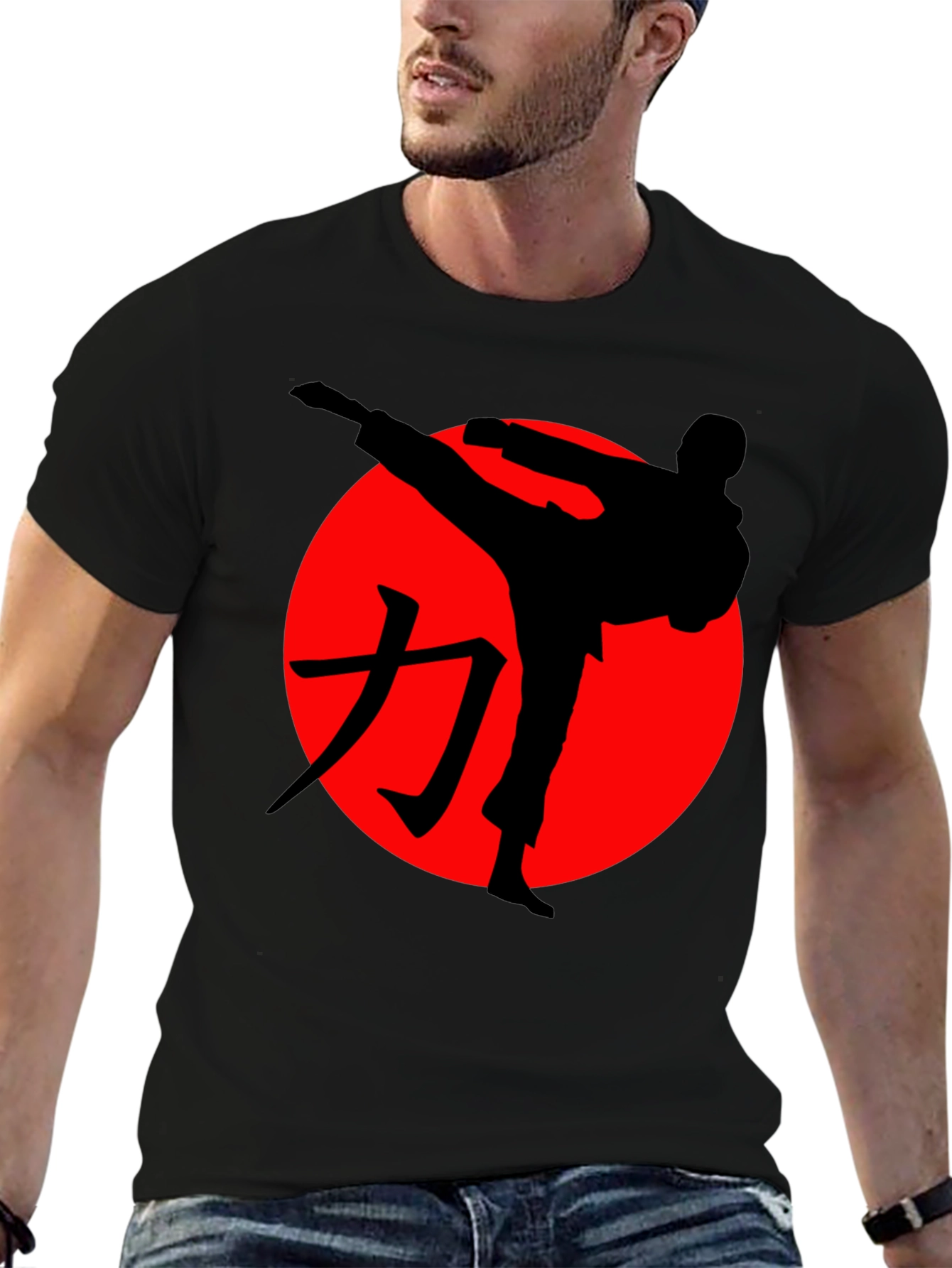 Karate Silhouette T-Shirt - Martial Arts Graphic Tee