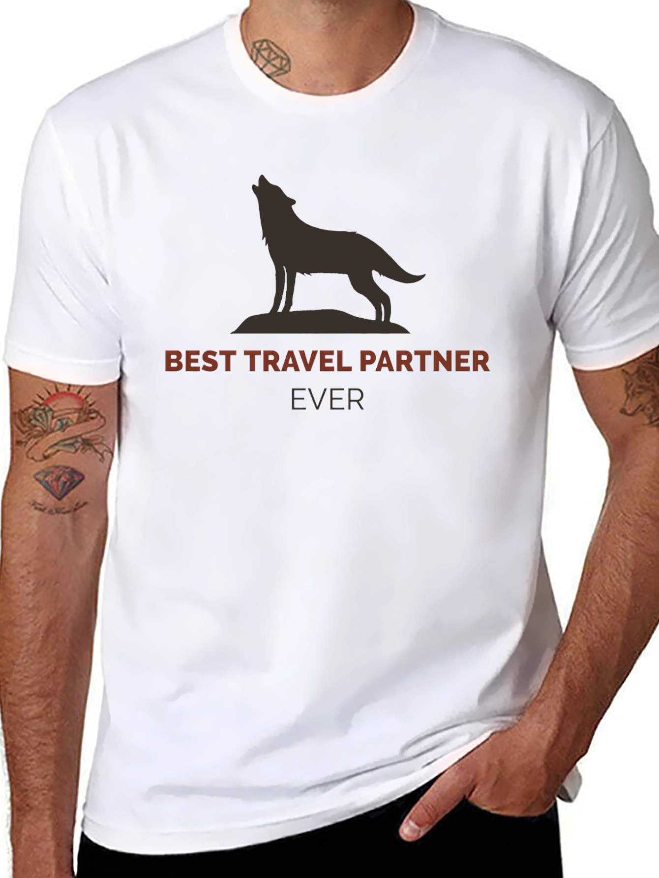 Travel Partner Wolf Graphic T-Shirt
