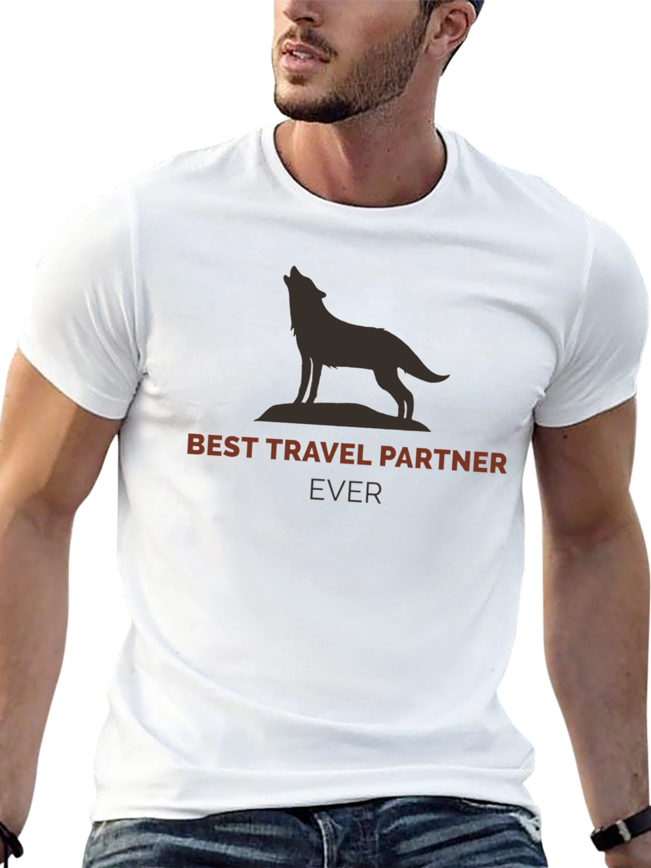 Travel Partner Wolf Graphic T-Shirt