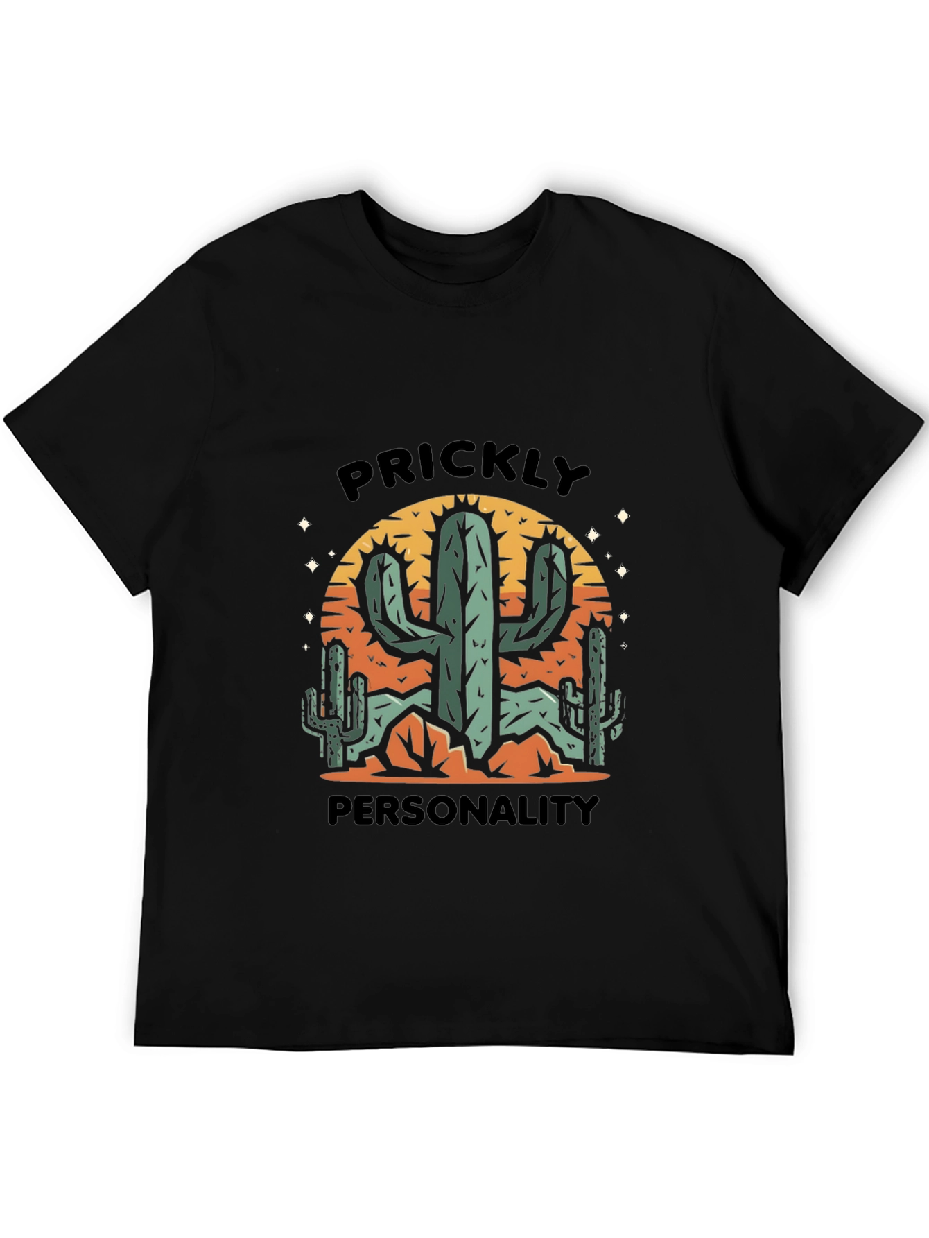 Prickly Personality Cactus Graphic Tee