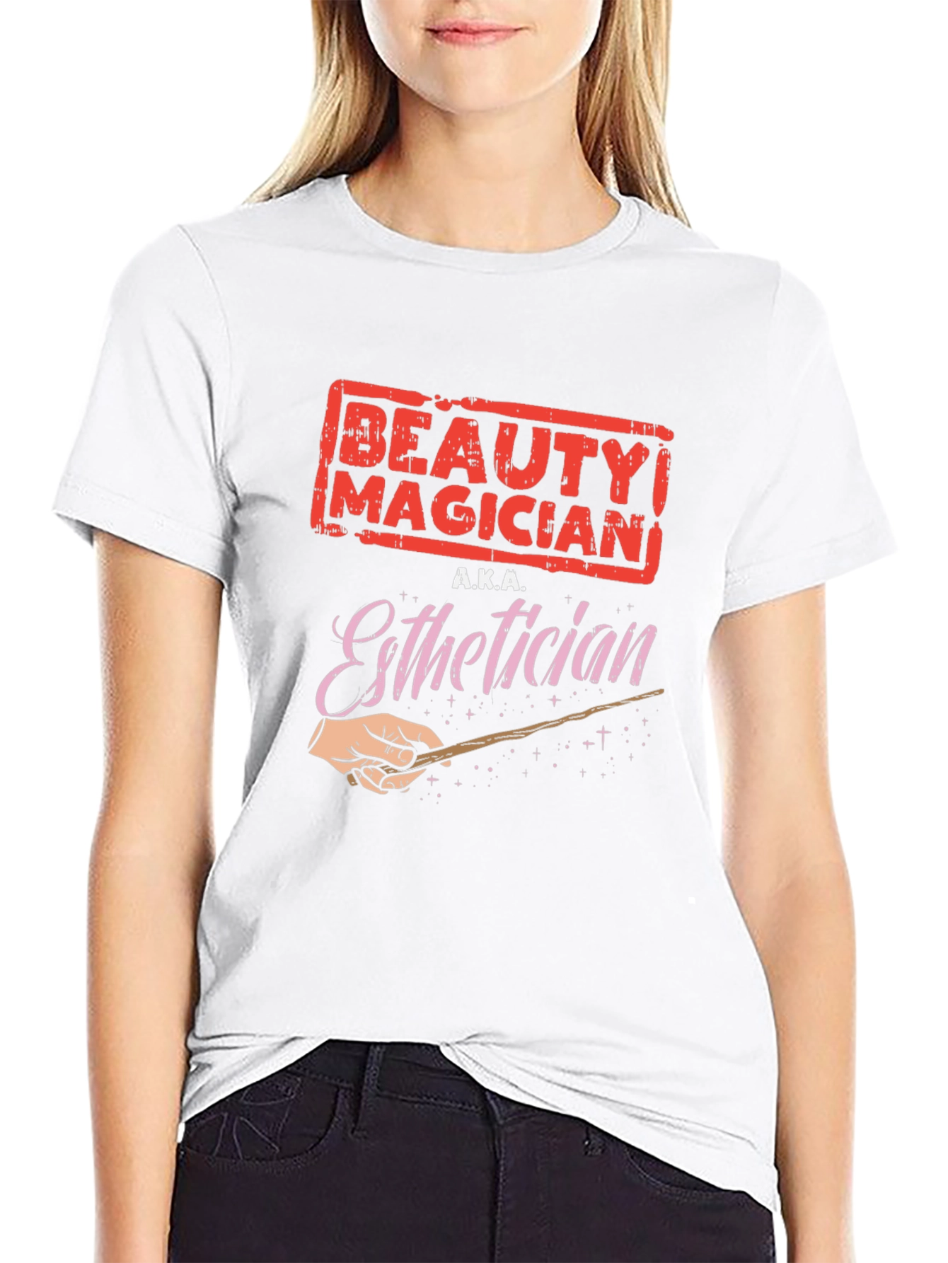 Beauty Magician Esthetician Black T-Shirt