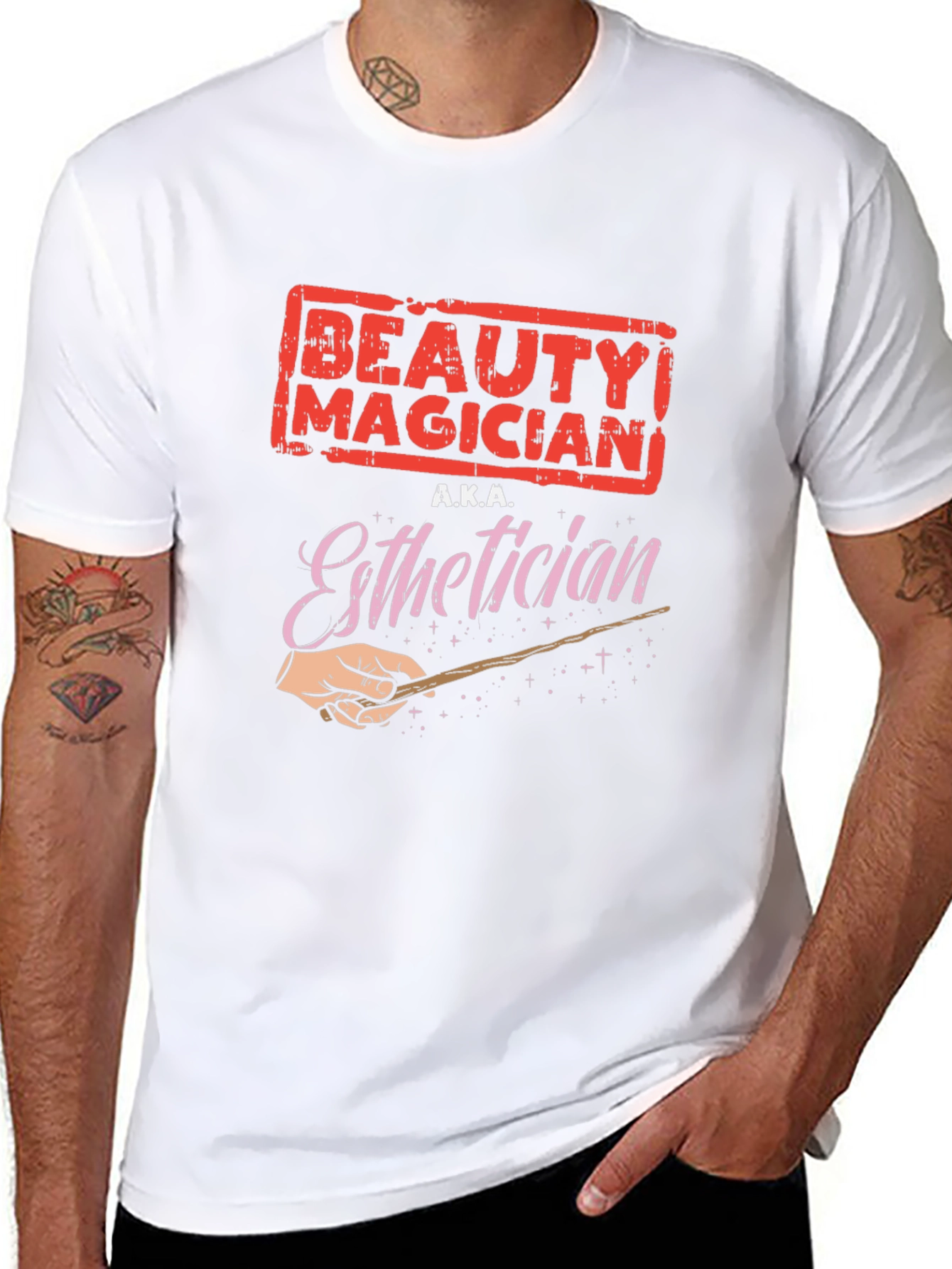 Beauty Magician Esthetician Black T-Shirt