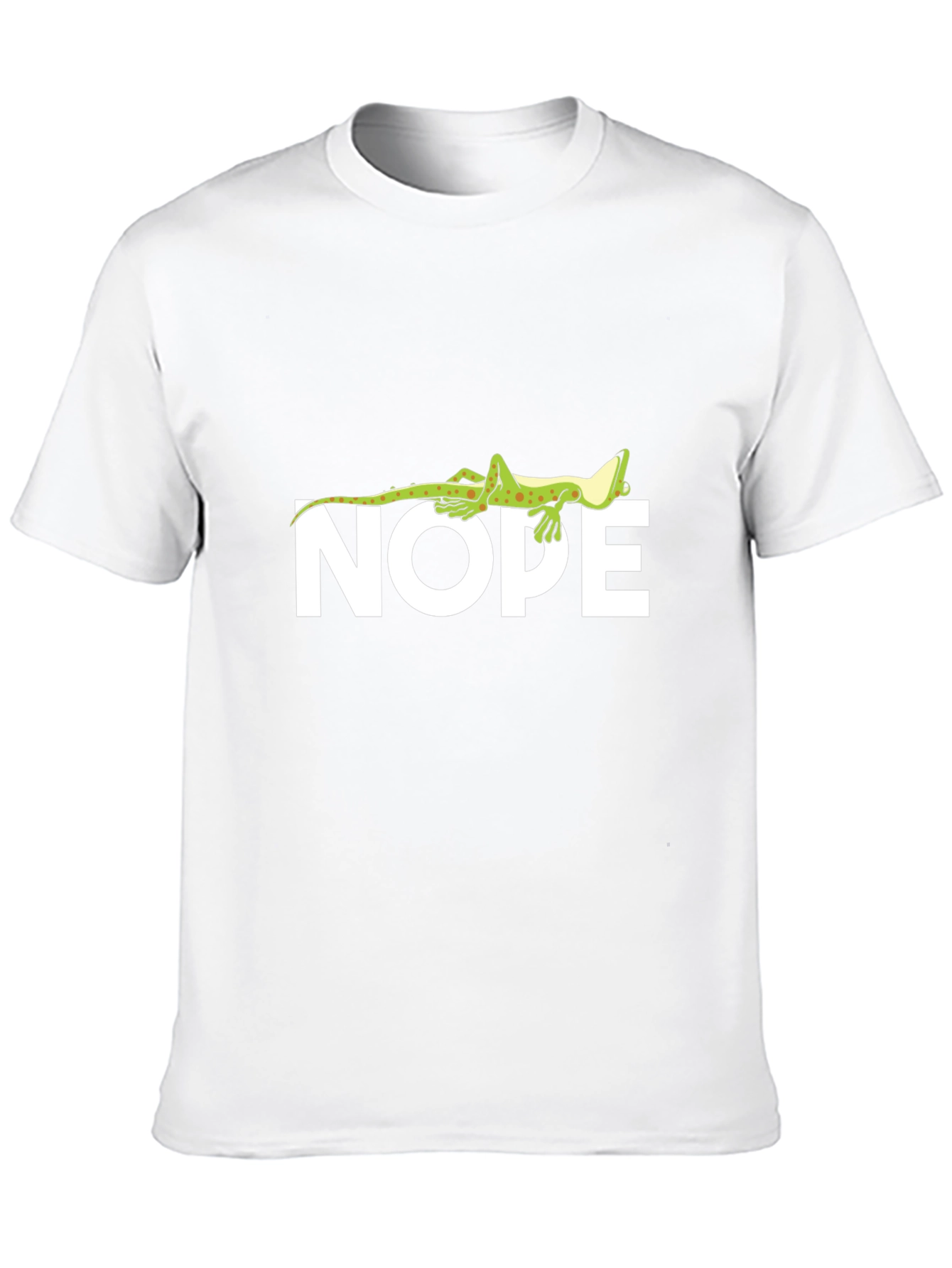 Nope Lizard T-Shirt - Comfy Black Tee