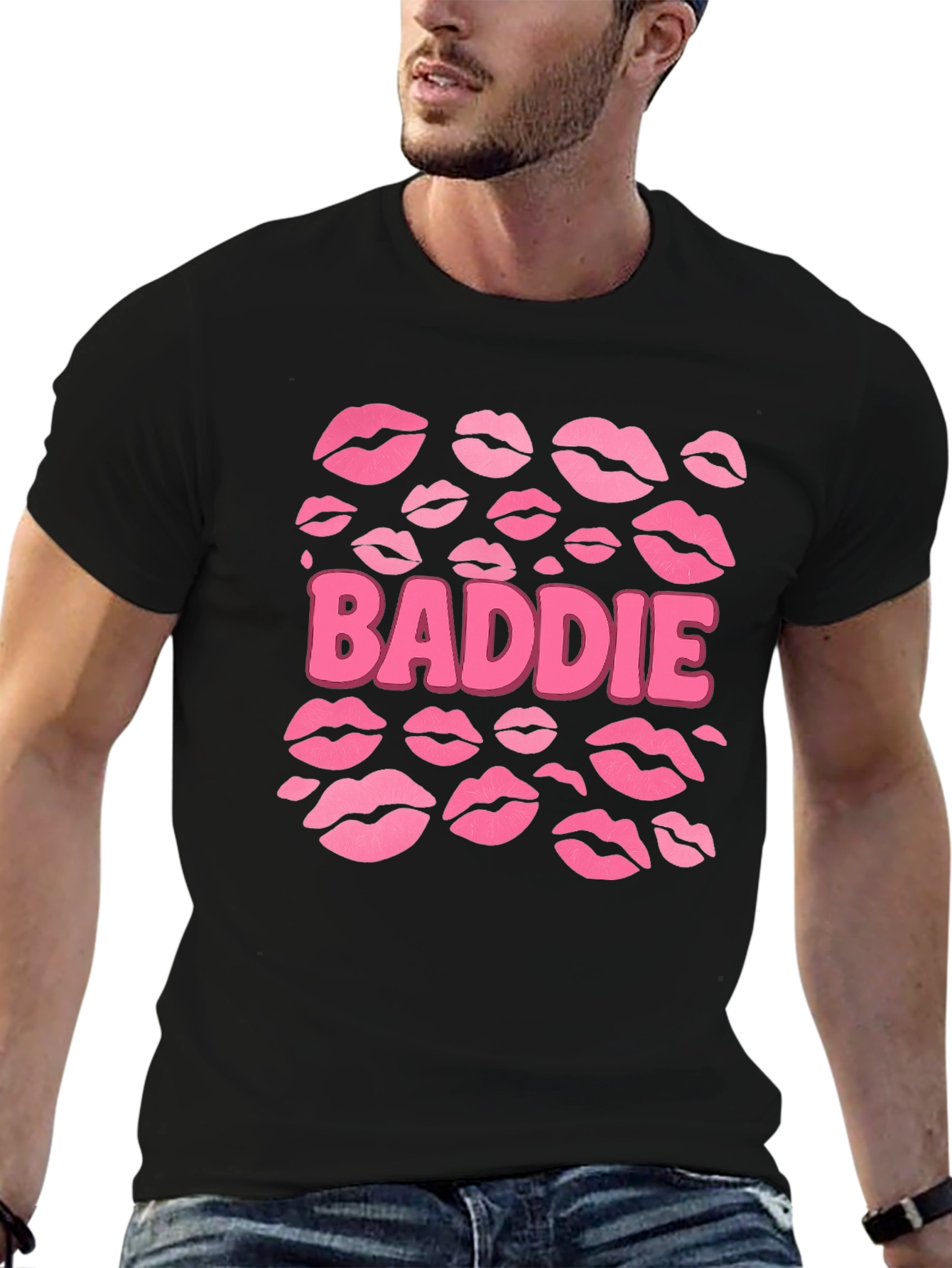 Baddie Lips Graphic Tee - Trendy Womens Fashion