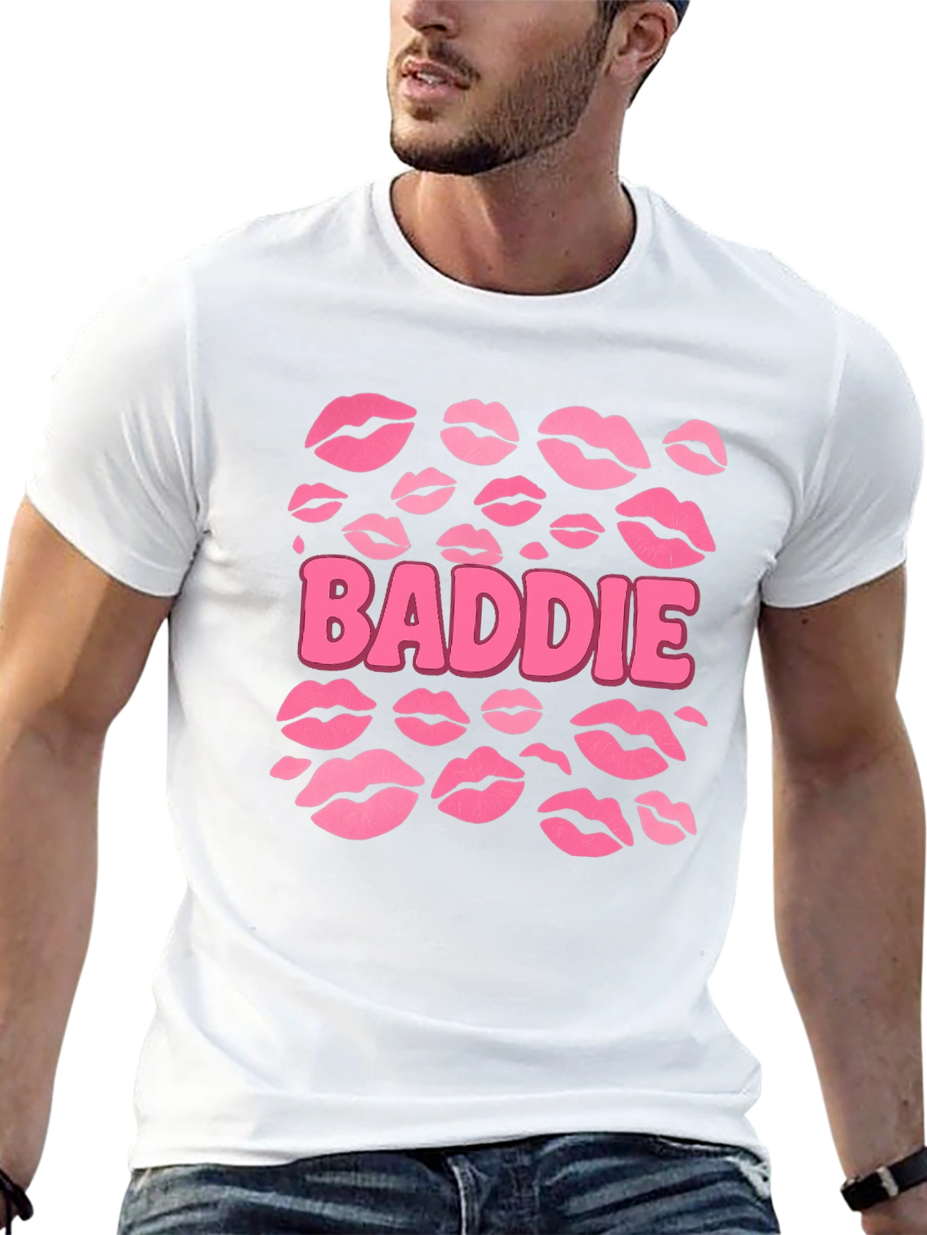 Baddie Lips Graphic Tee - Trendy Womens Fashion