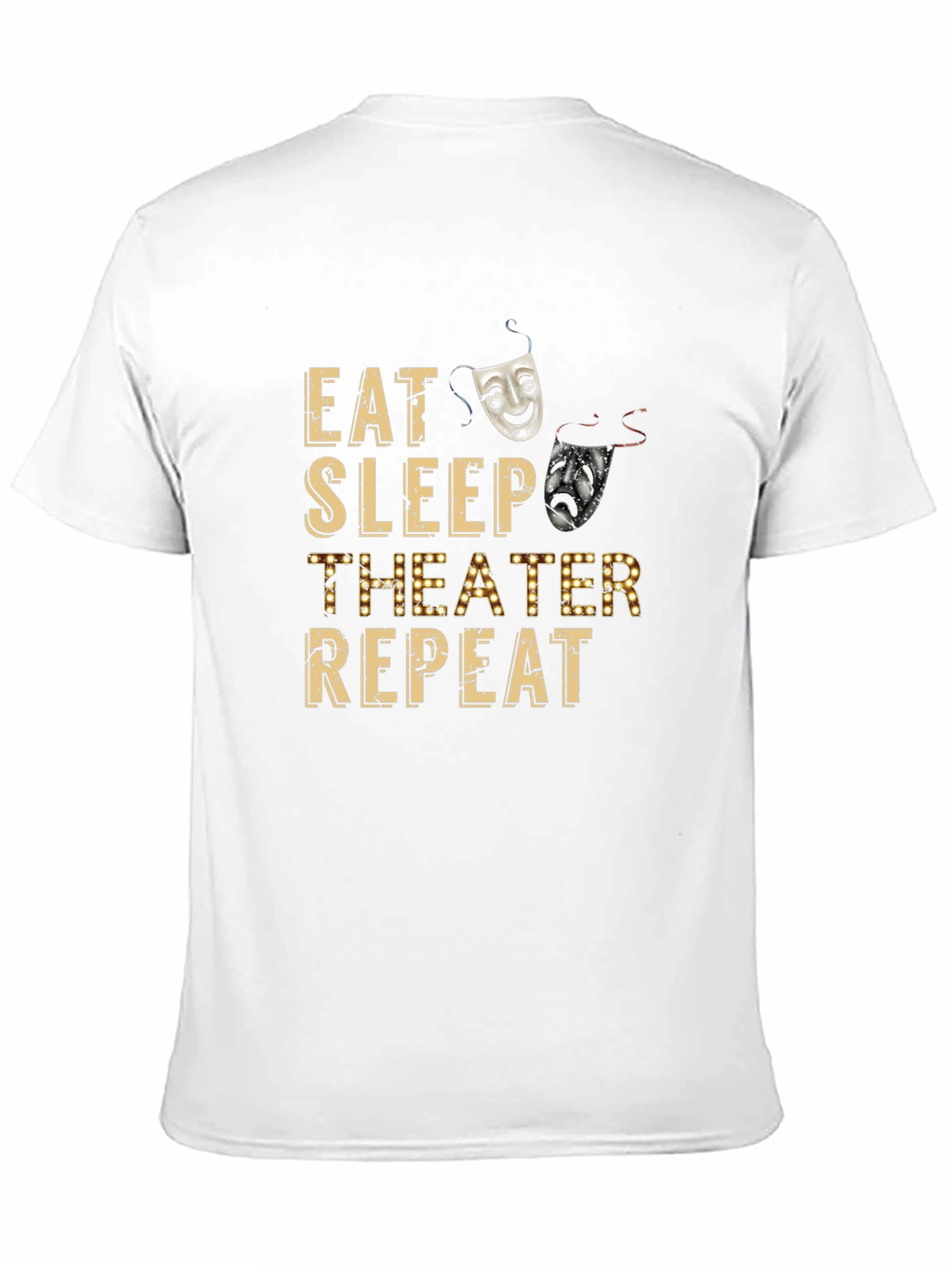 Eat Sleep Theater Repeat Black T-Shirt