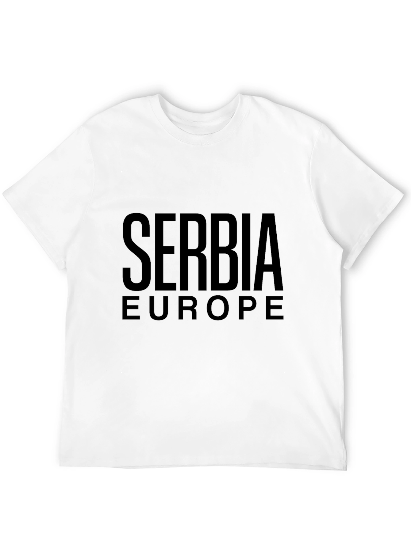 Serbia Europe Black T-Shirt