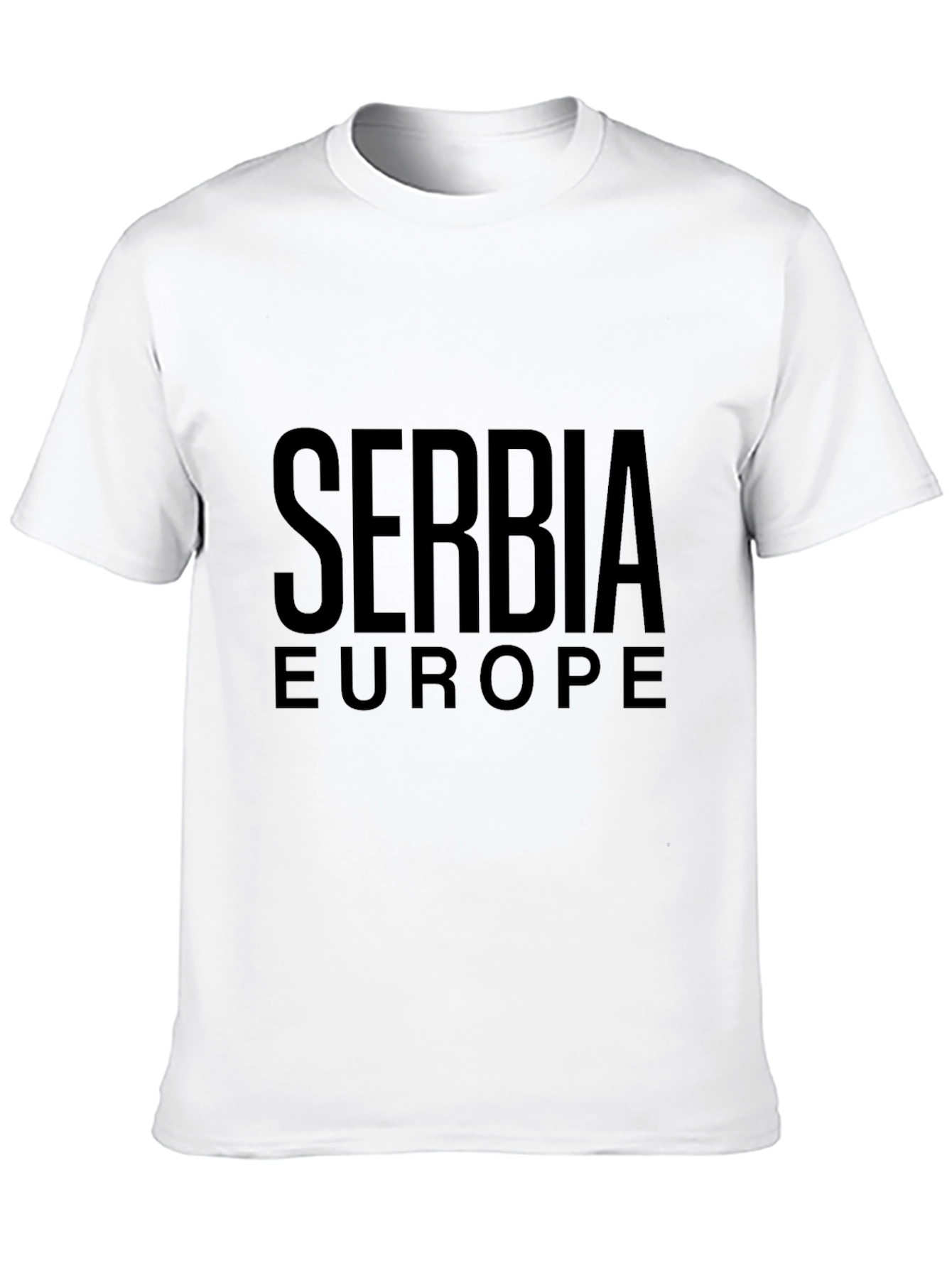 Serbia Europe Black T-Shirt