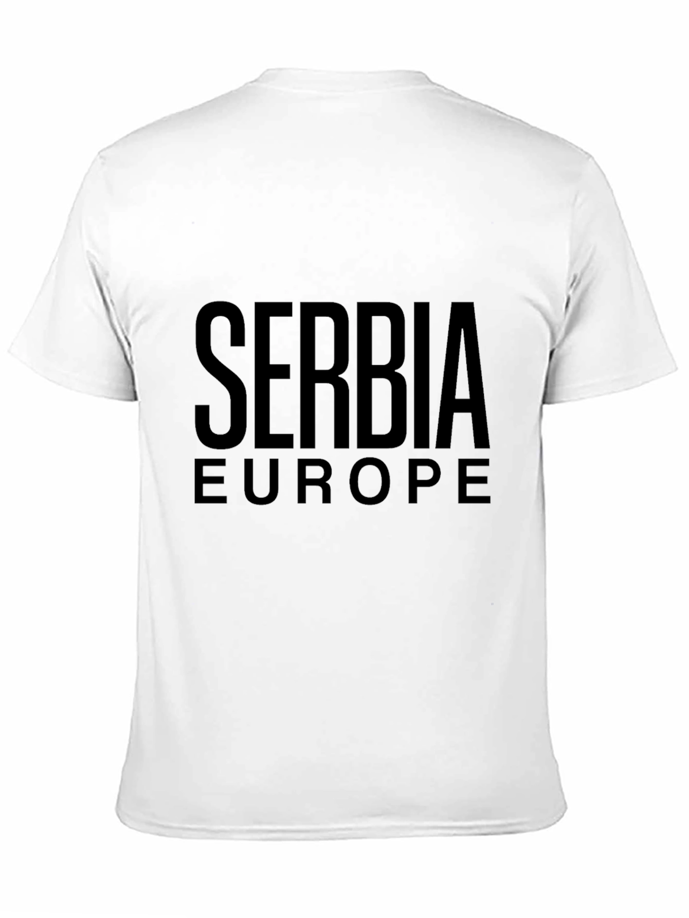 Serbia Europe Black T-Shirt