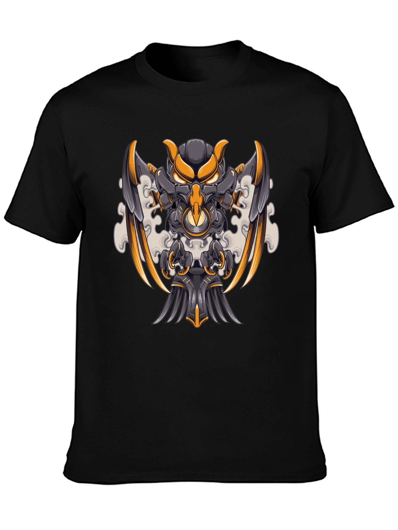 Mech Owl Graphic Tee - Unique Design