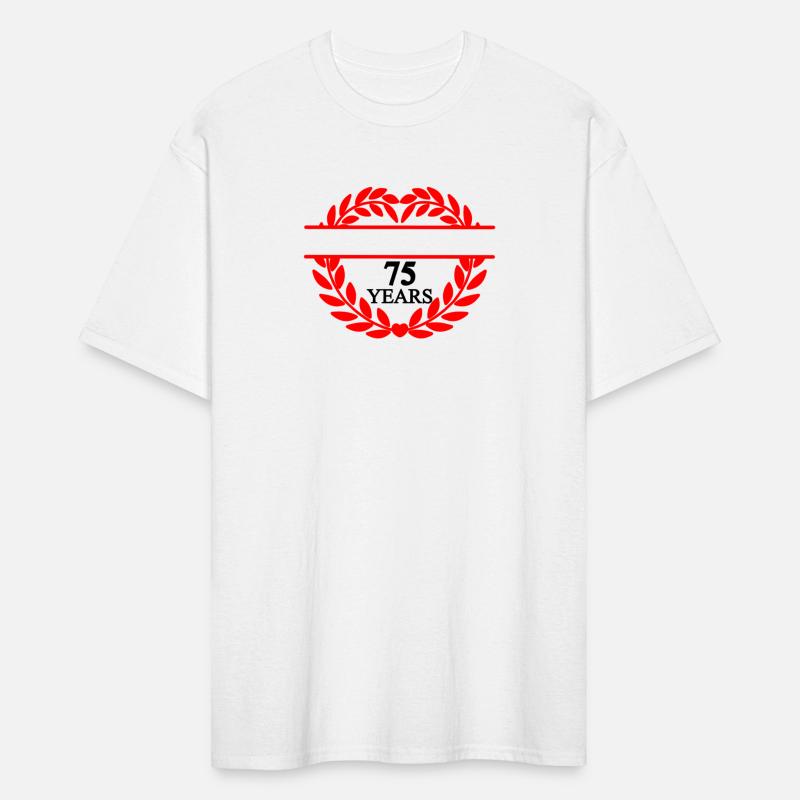 Name banner seventy five years, heart laurel wreat