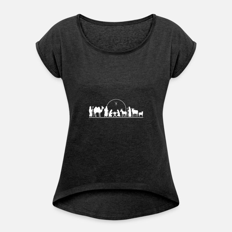 Nativity Holy Night T-Shirt crib Tees gift Idea