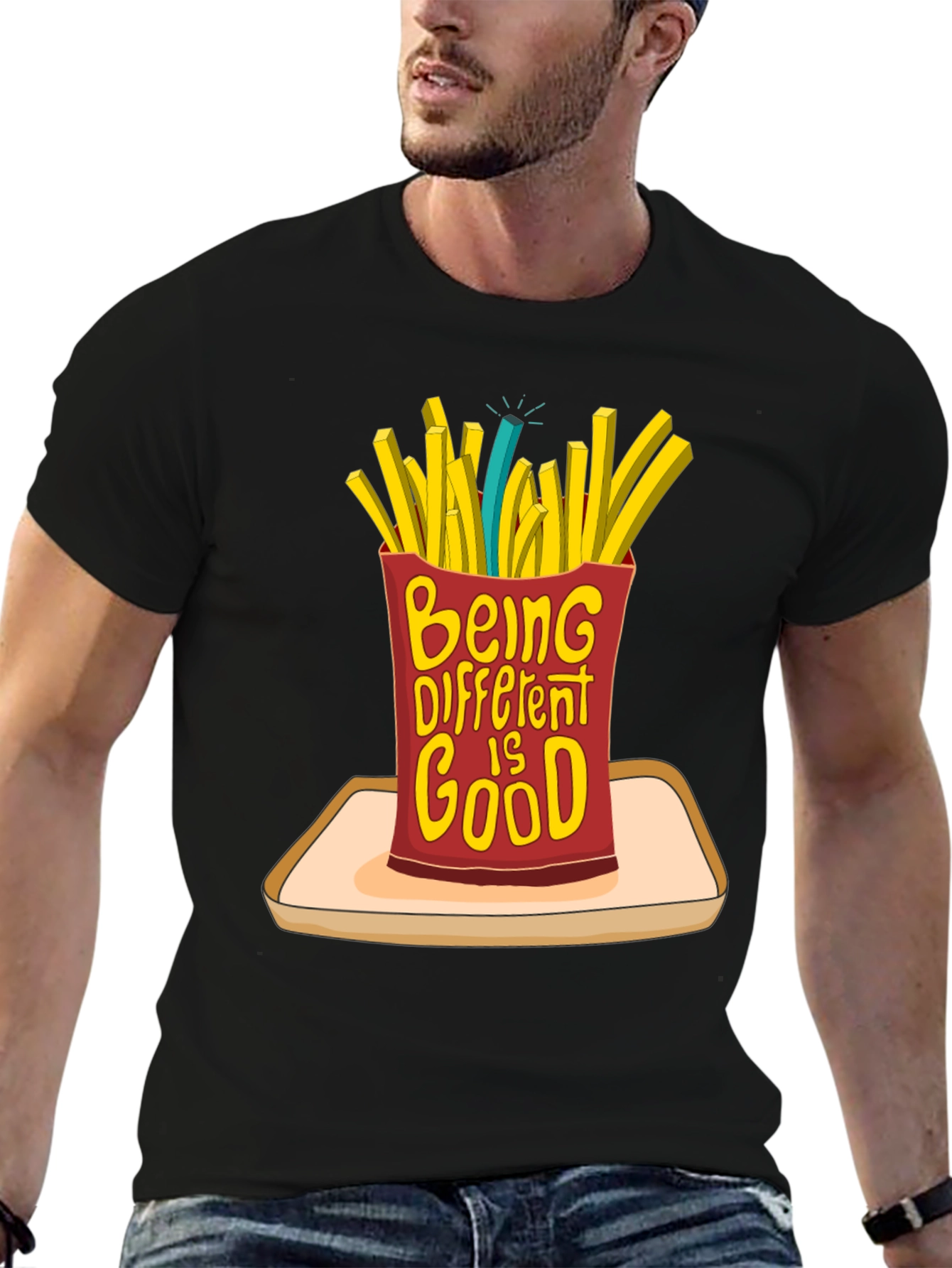 Be Different French Fries T-Shirt - Statement Tee