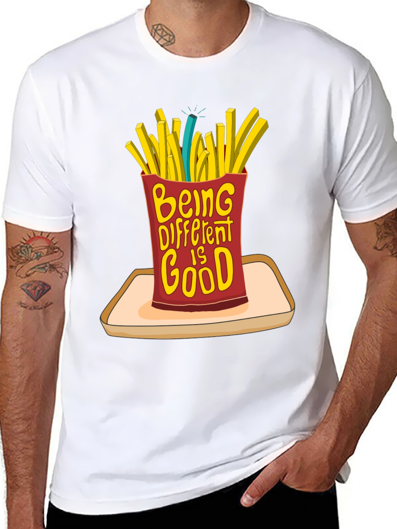 Be Different French Fries T-Shirt - Statement Tee