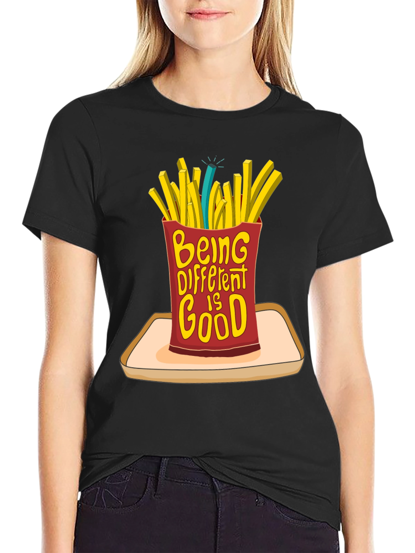 Be Different French Fries T-Shirt - Statement Tee