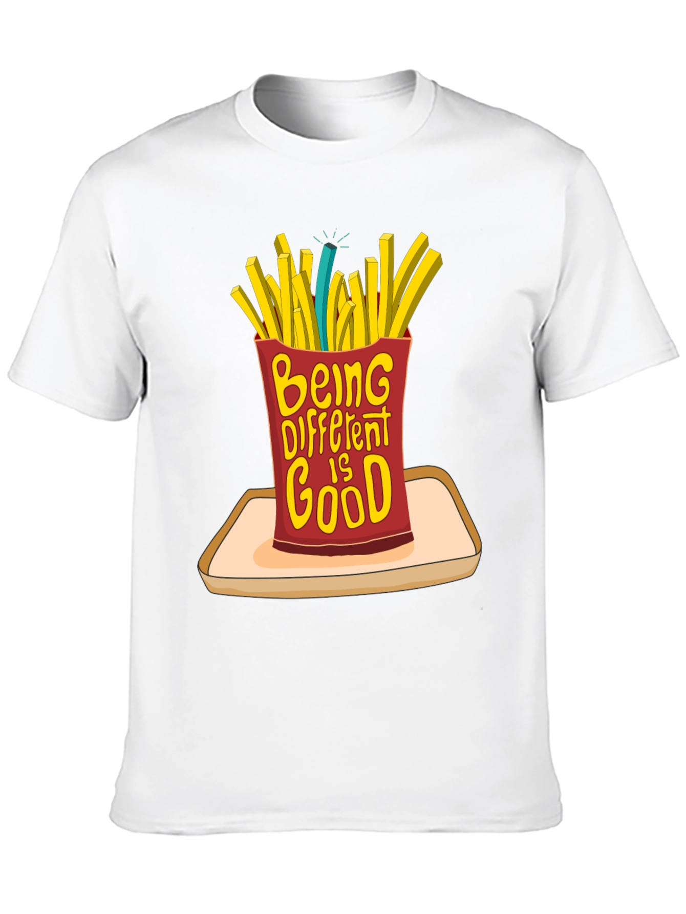 Be Different French Fries T-Shirt - Statement Tee