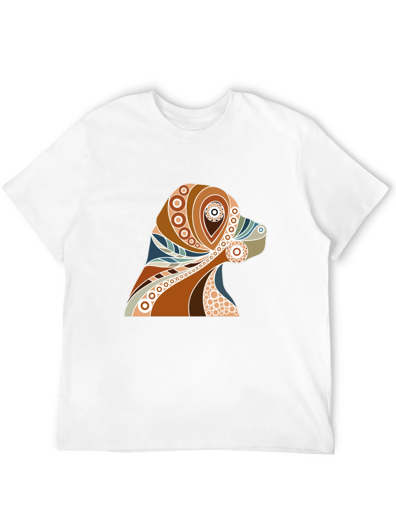 Geometric Dog Art T-Shirt – Abstract Dog Lover Graphic Tee
