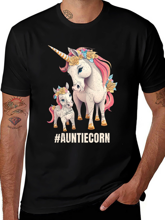 Auntiecorn Unicorn T-Shirt - Womens Graphic Tee