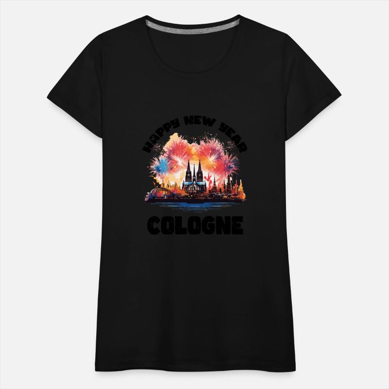 New Years Eve Happy New Year Firework in Cologne