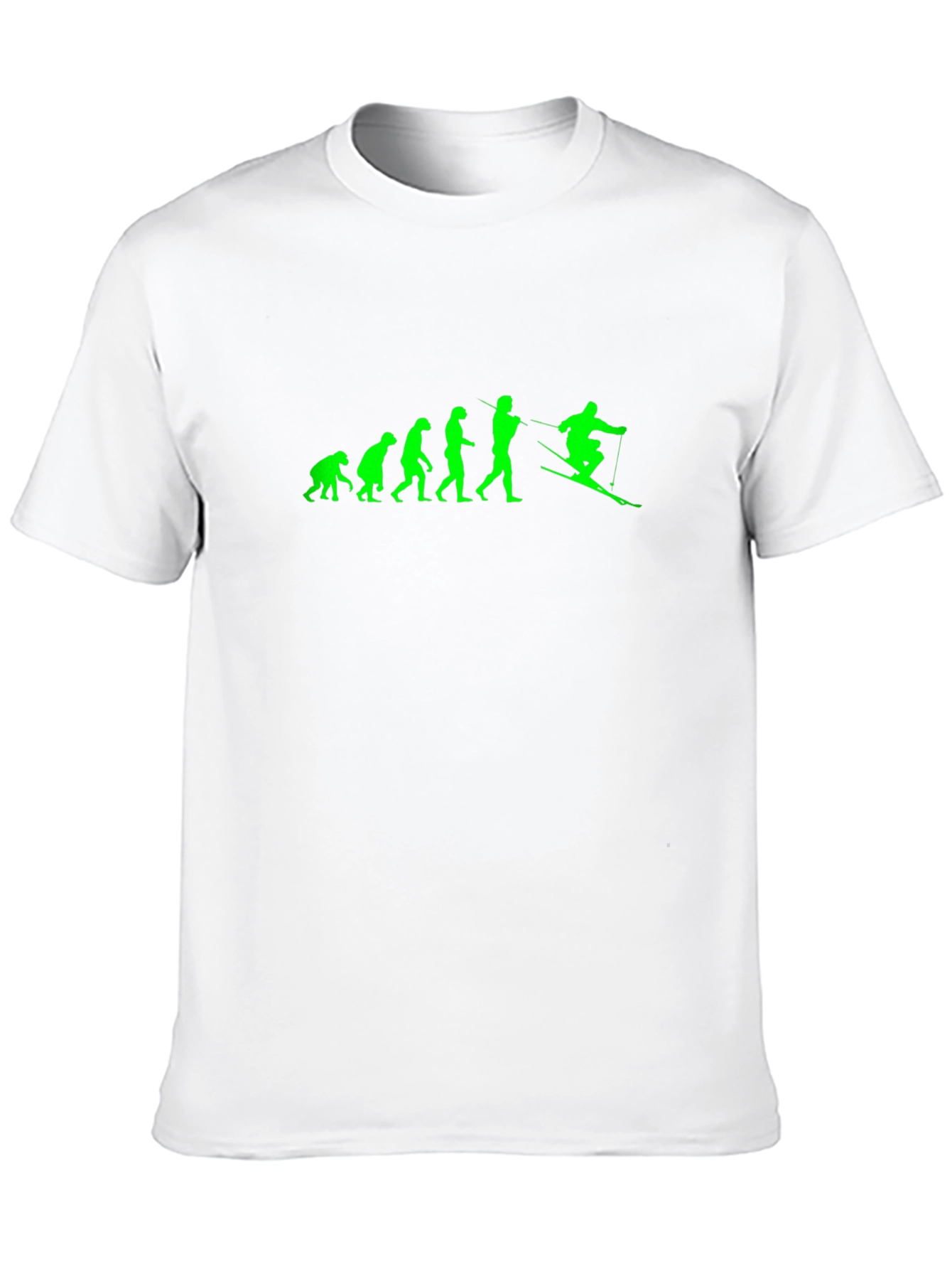Evolution of Skiing Graphic T-Shirt