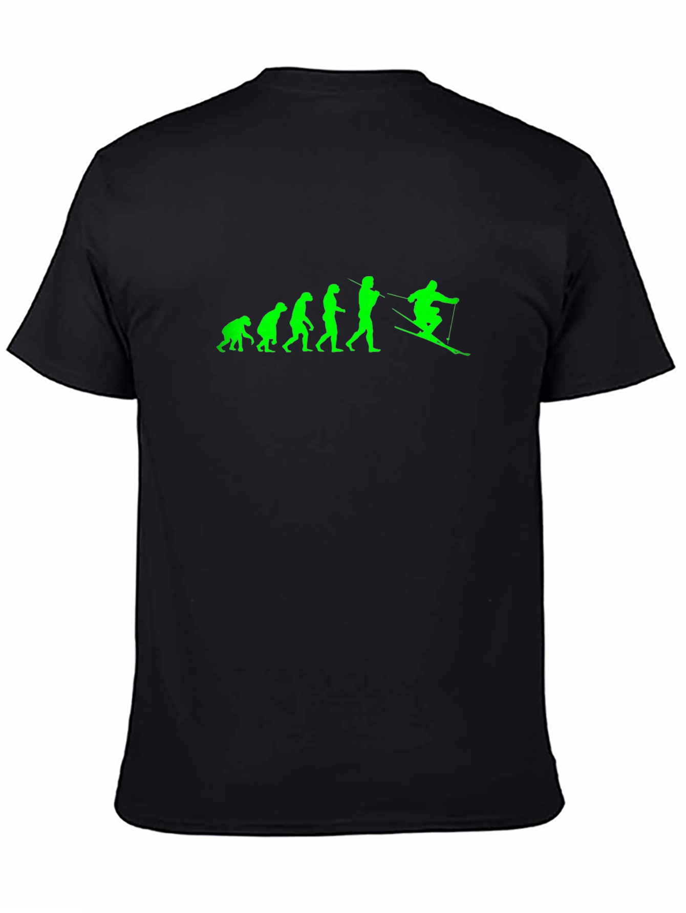 Evolution of Skiing Graphic T-Shirt