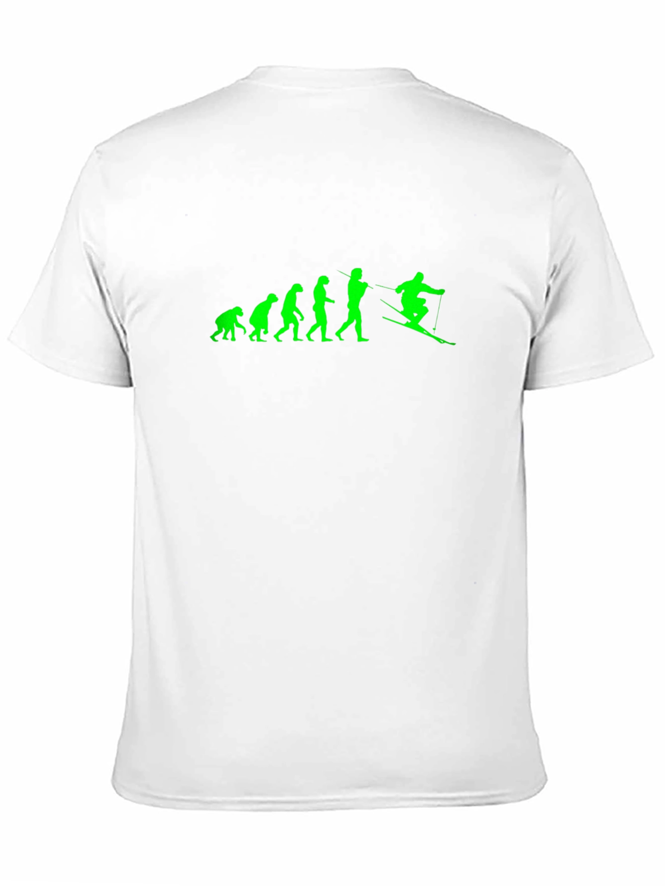 Evolution of Skiing Graphic T-Shirt