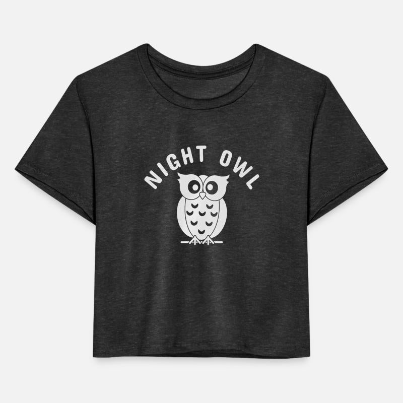 Night Owl Funny Owls Joke Premium T Shirt