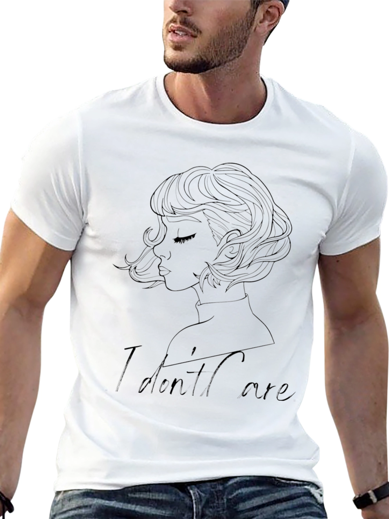 I Dont Care Graphic Tee